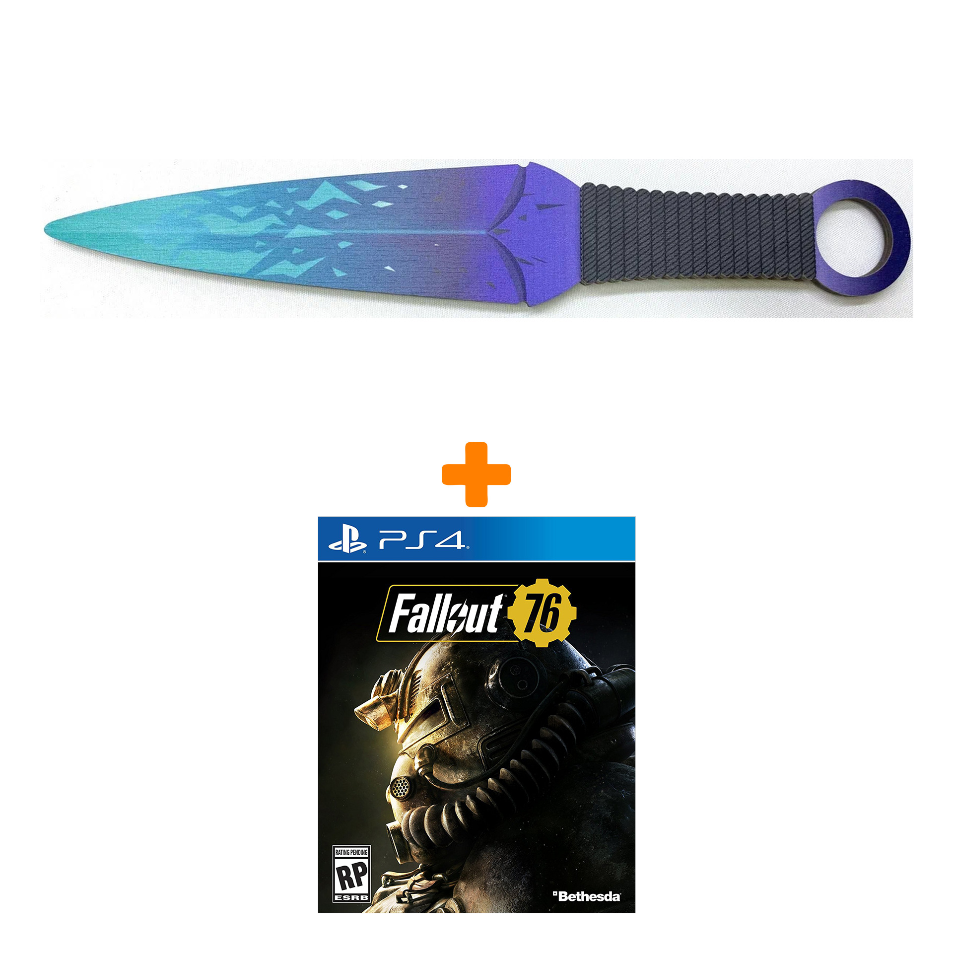 

Набор Fallout 76 [PS4, русские субтитры] + Оружие игровое нож Кунай 2 Холодное пламя деревянный