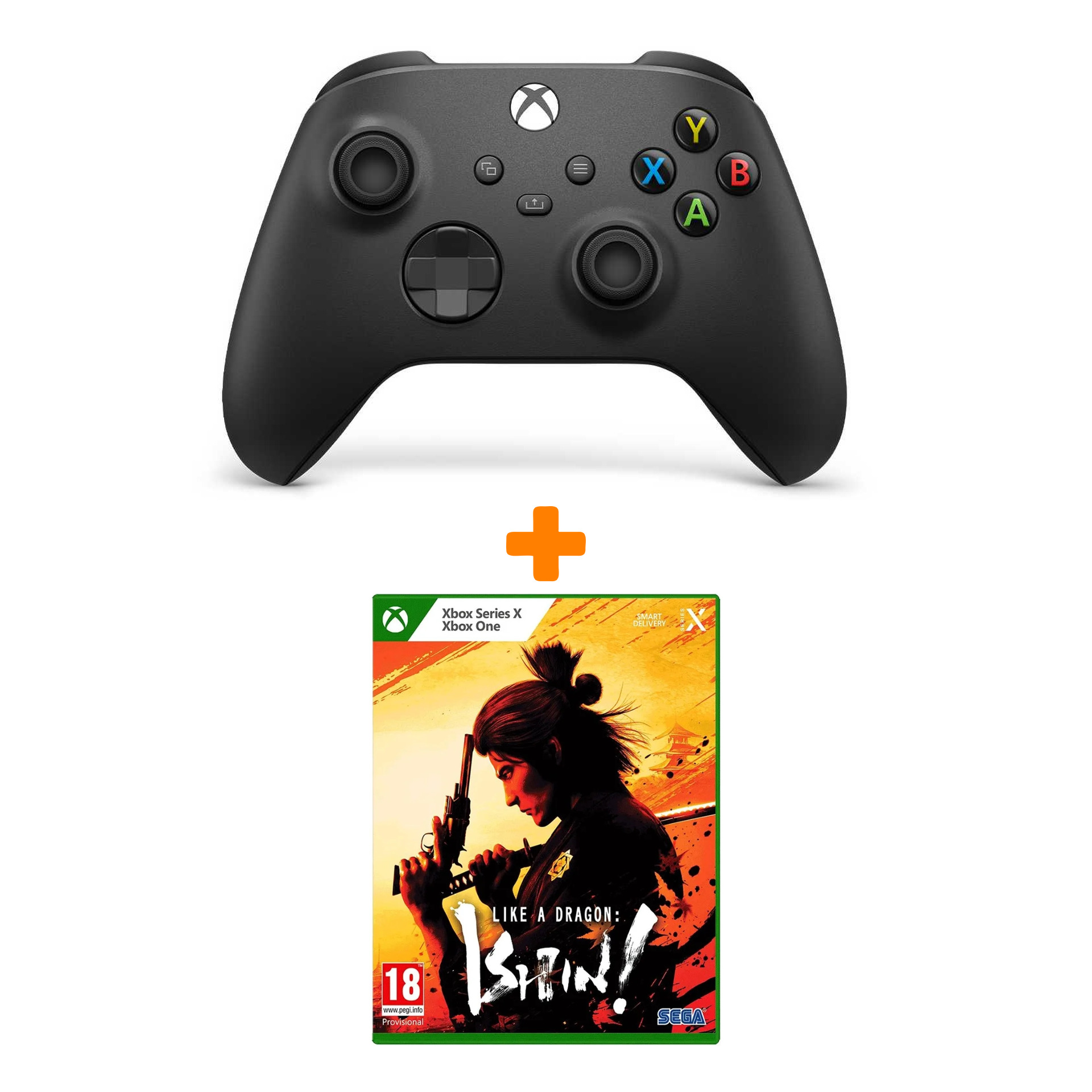 

Набор Like a Dragon: Ishin! [Xbox, английская версия] + Xbox X: Геймпад Черный (QAT-0001)