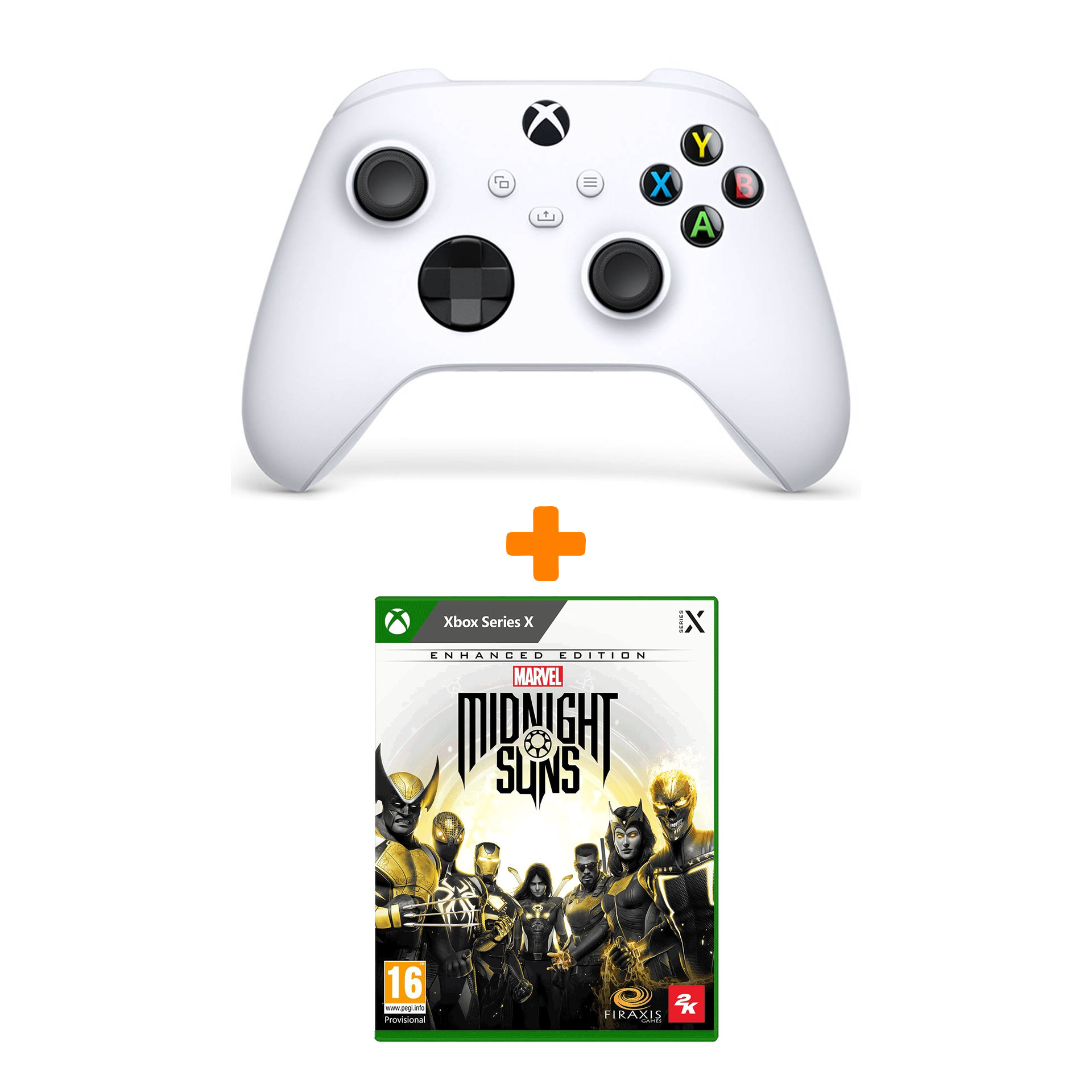 

Набор Marvel's Midnight Suns. Enhanced Edition [Xbox Series X, английская версия] + Xbox X: Геймпад Белый (QAS-0001)