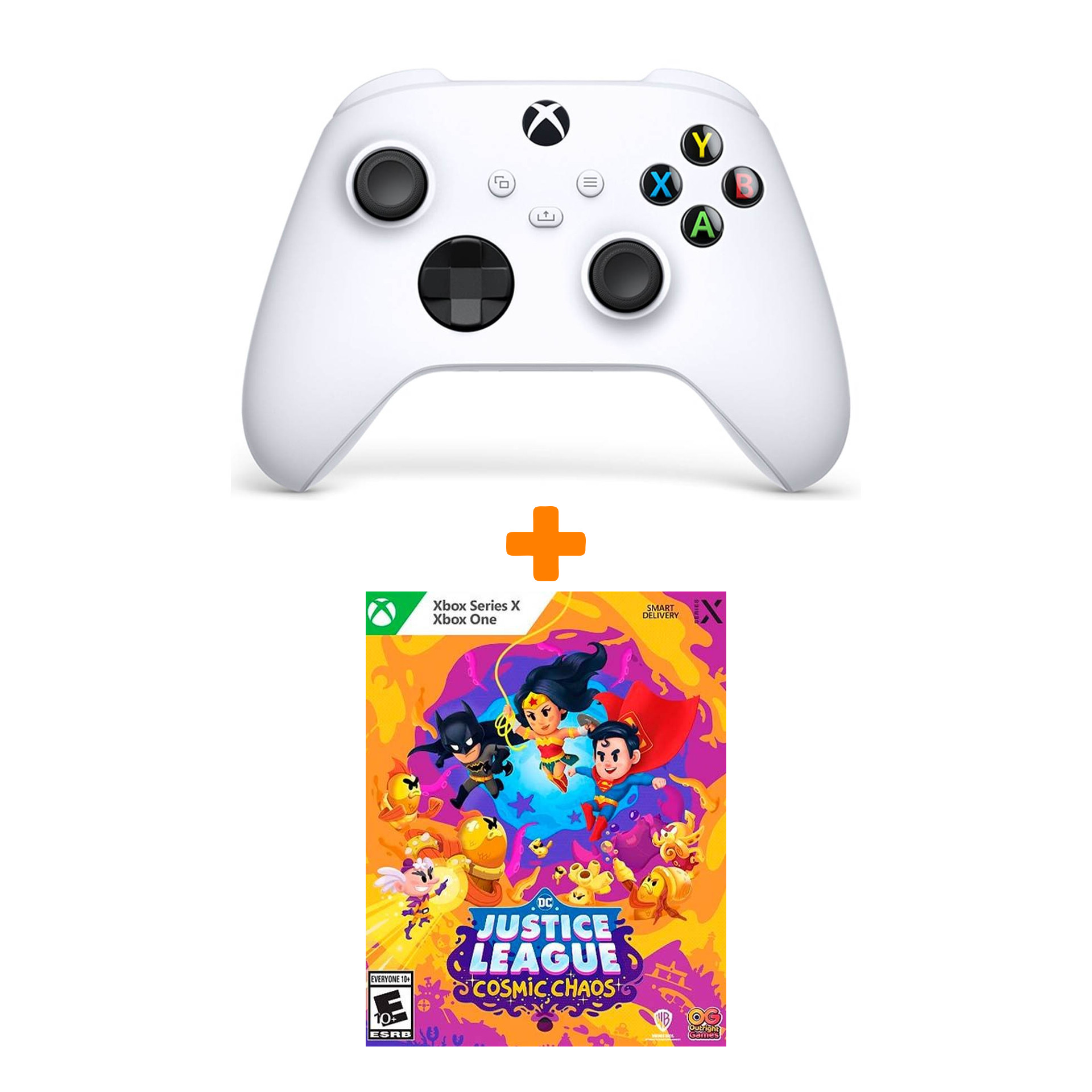 

Набор DC's Justice League. Cosmic Chaos [Xbox One, английская версия] + Xbox X: Геймпад Белый (QAS-0001)