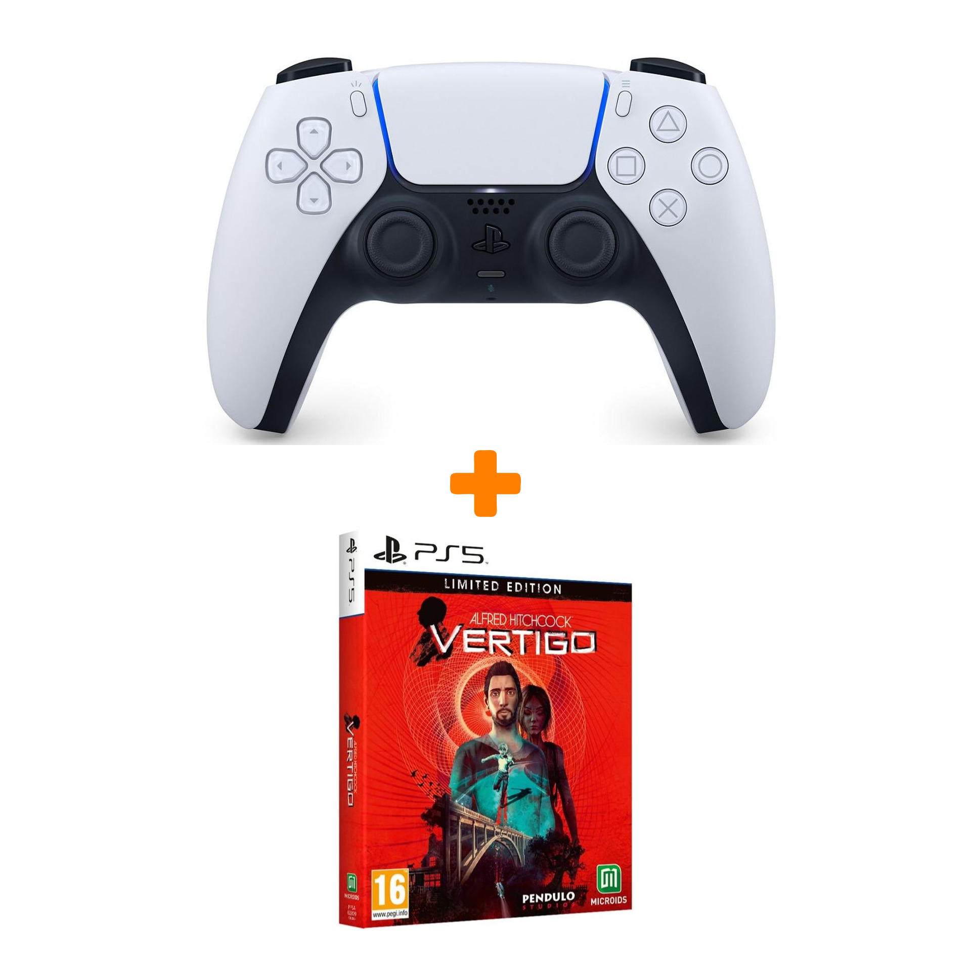 

Набор Alfred Hitchcock Vertigo. Лимитированное издание [PS5, русские субтитры] + PS5: Контроллер (DualSense: CFI-ZCT1W: SIEE)