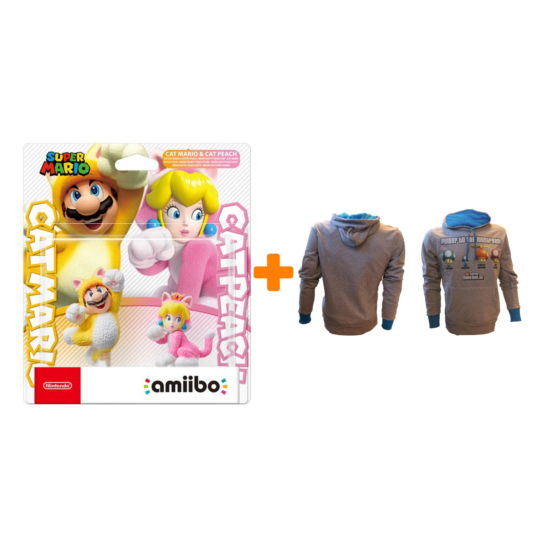 

Набор amiibo Марио-кот и Пич-кошка (amiibo + худи S)