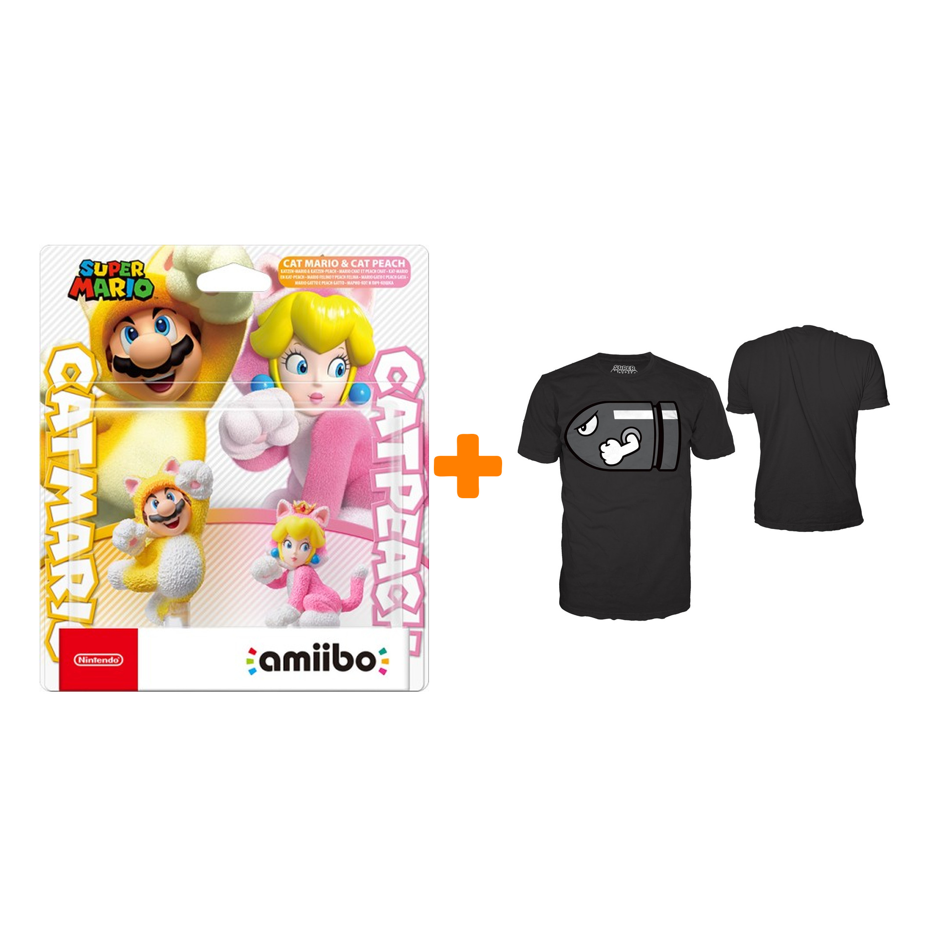 

Набор amiibo Марио-кот и Пич-кошка (amiibo + футболка S)