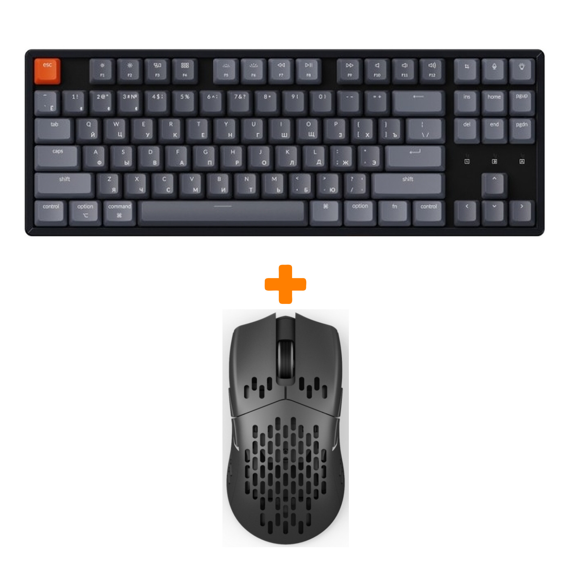 

Набор «Keychron K8» (Мышь M1 black, клавиатура K8 Gateron Blue Switch)