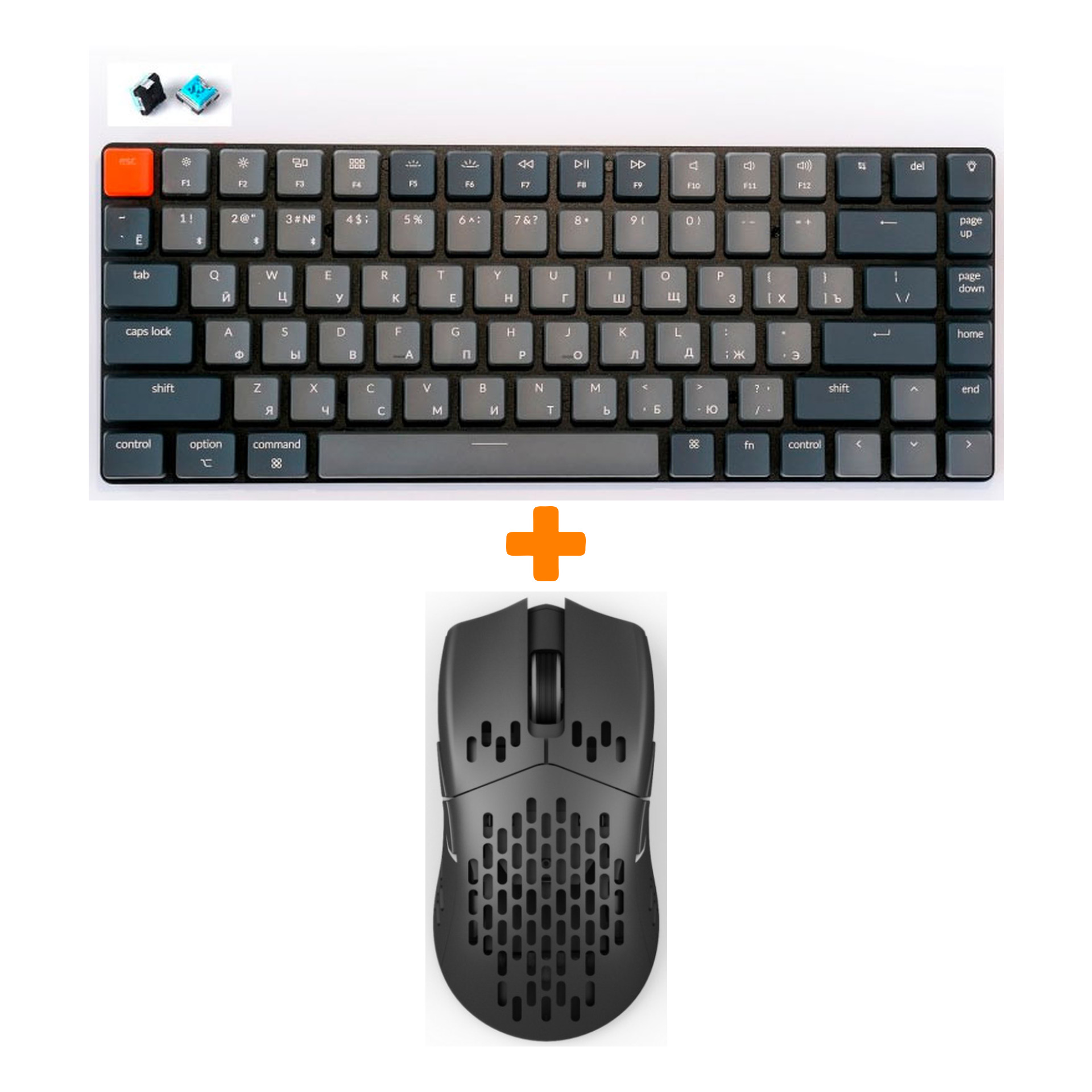 

Набор «Keychron K3» (Мышь M1 black, клавиатура K3 Low Profile Blue Switch)