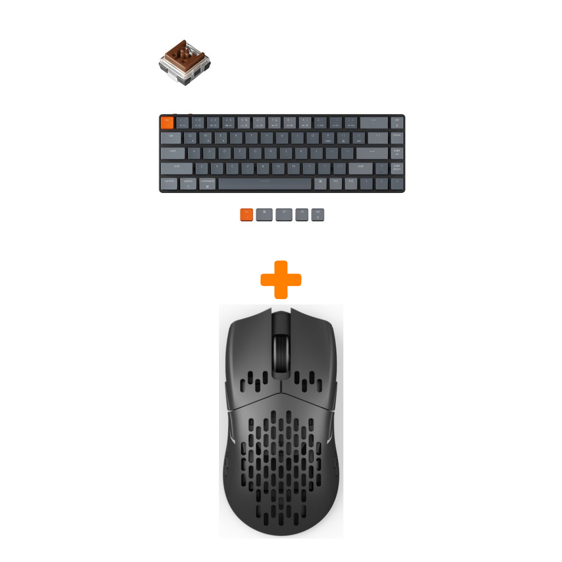 

Набор «Keychron K7» (Мышь M1 black, клавиатура K7 Low Profile, Brown Switch)