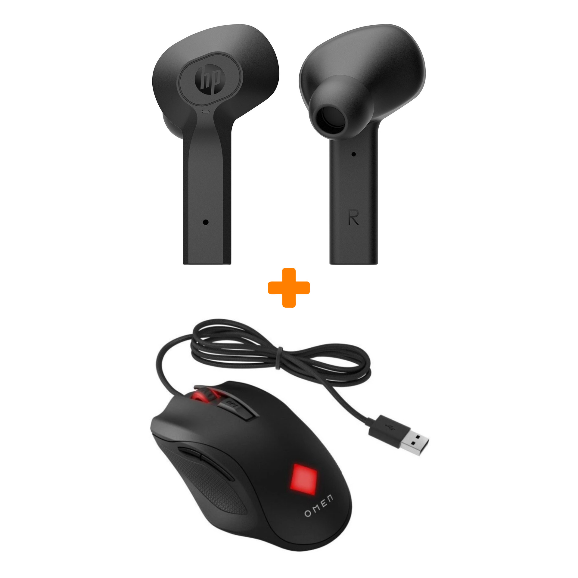

Набор Мышь HP OMEN Vector + Наушники HP Wireless Earbuds G2
