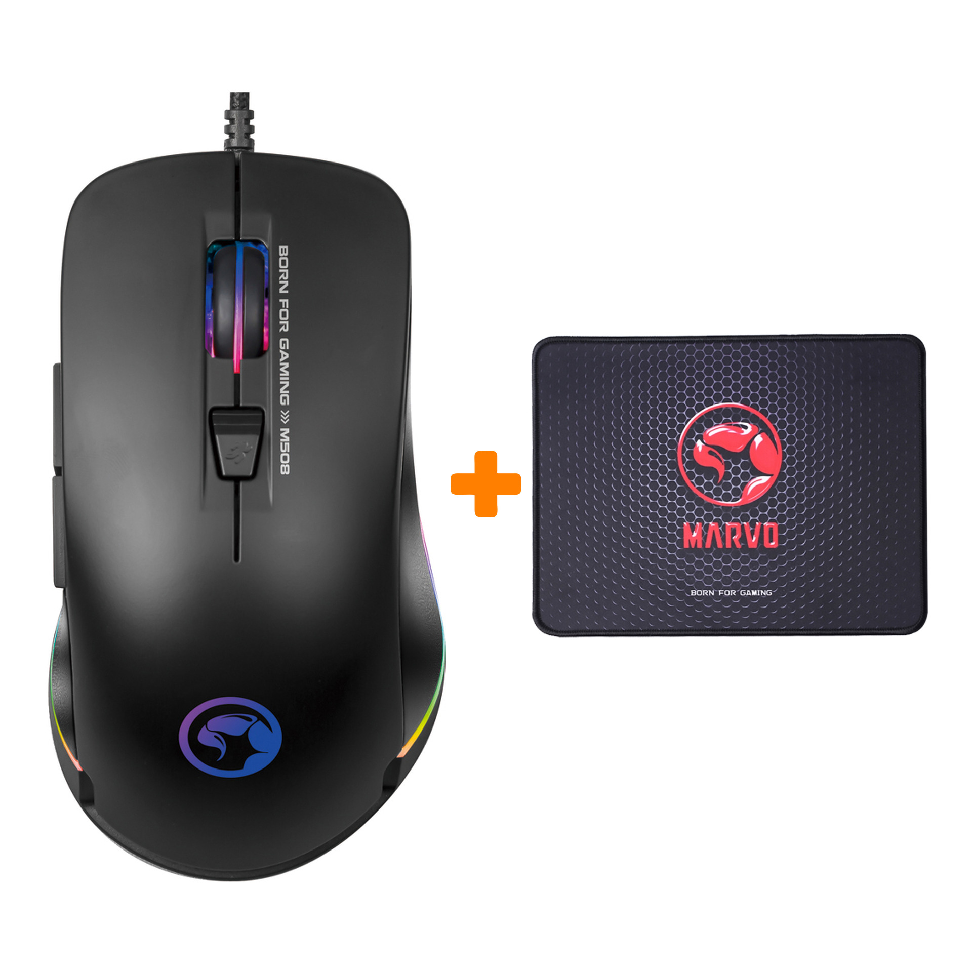 

Набор Мышь Marvo M508 + PC: Коврик для мыши Marvo G46 (S)