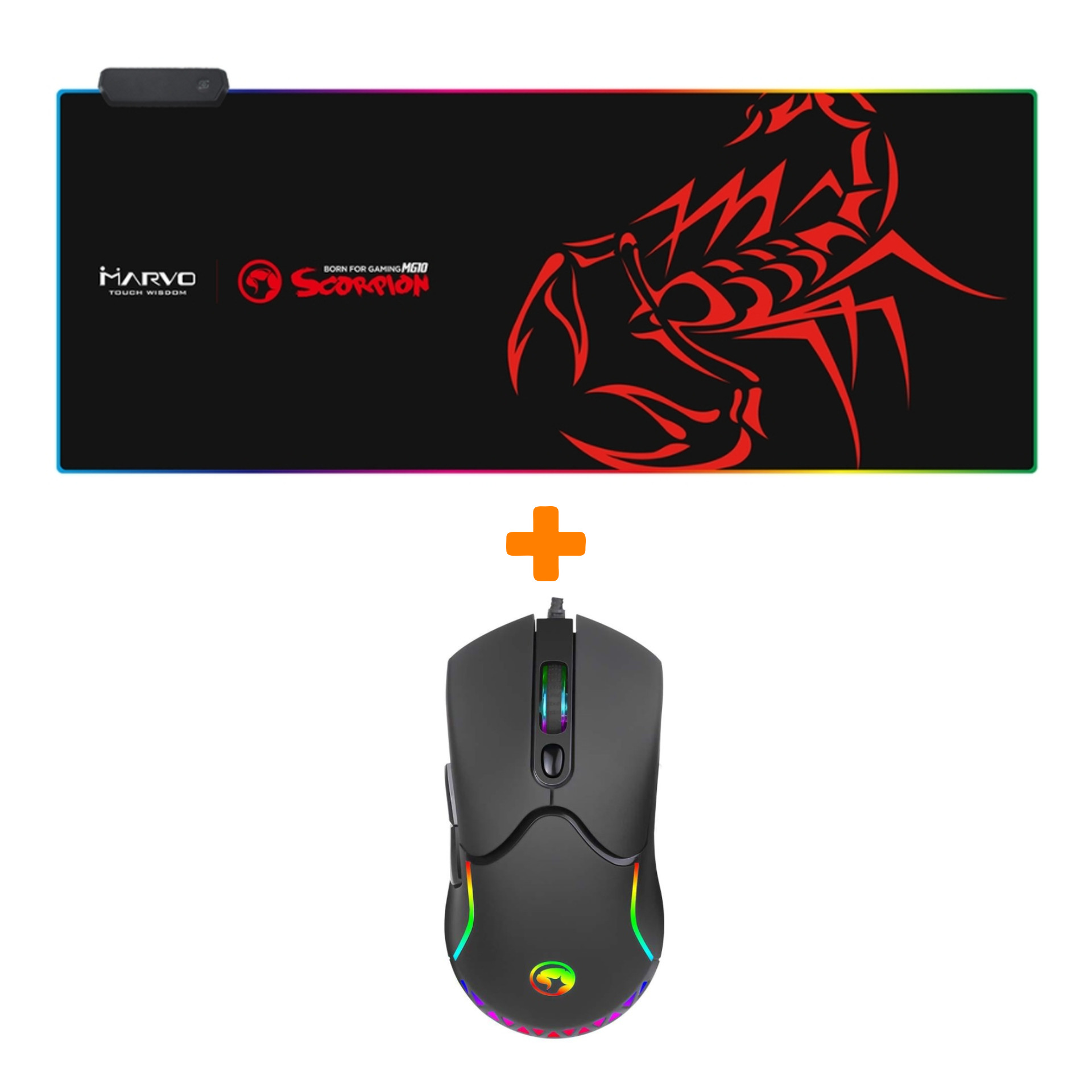 

Набор Мышь Marvo M359 + Коврик RGB Marvo MG010 (XL)