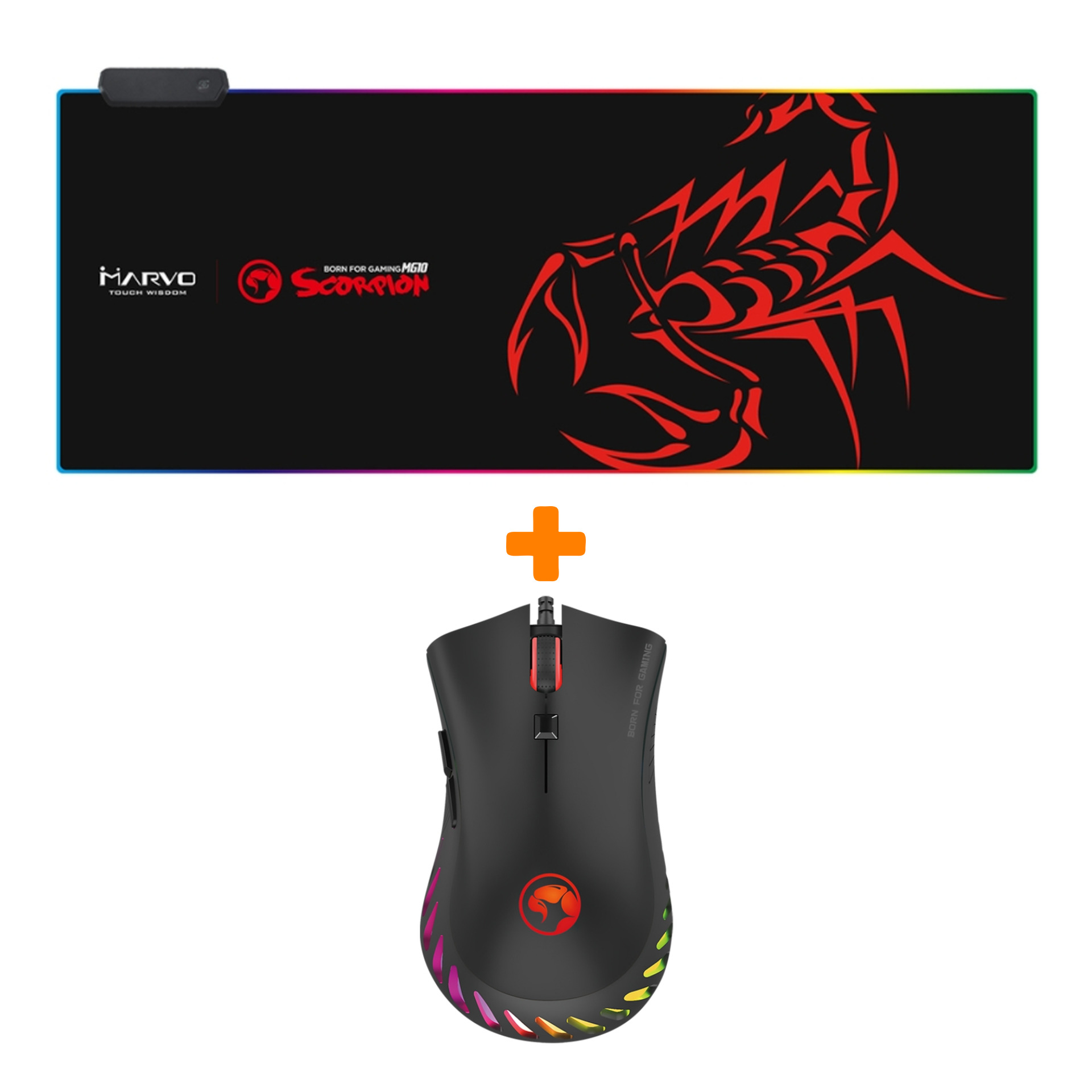 

Набор Мышь Marvo G985 + Коврик RGB Marvo MG010 (XL)
