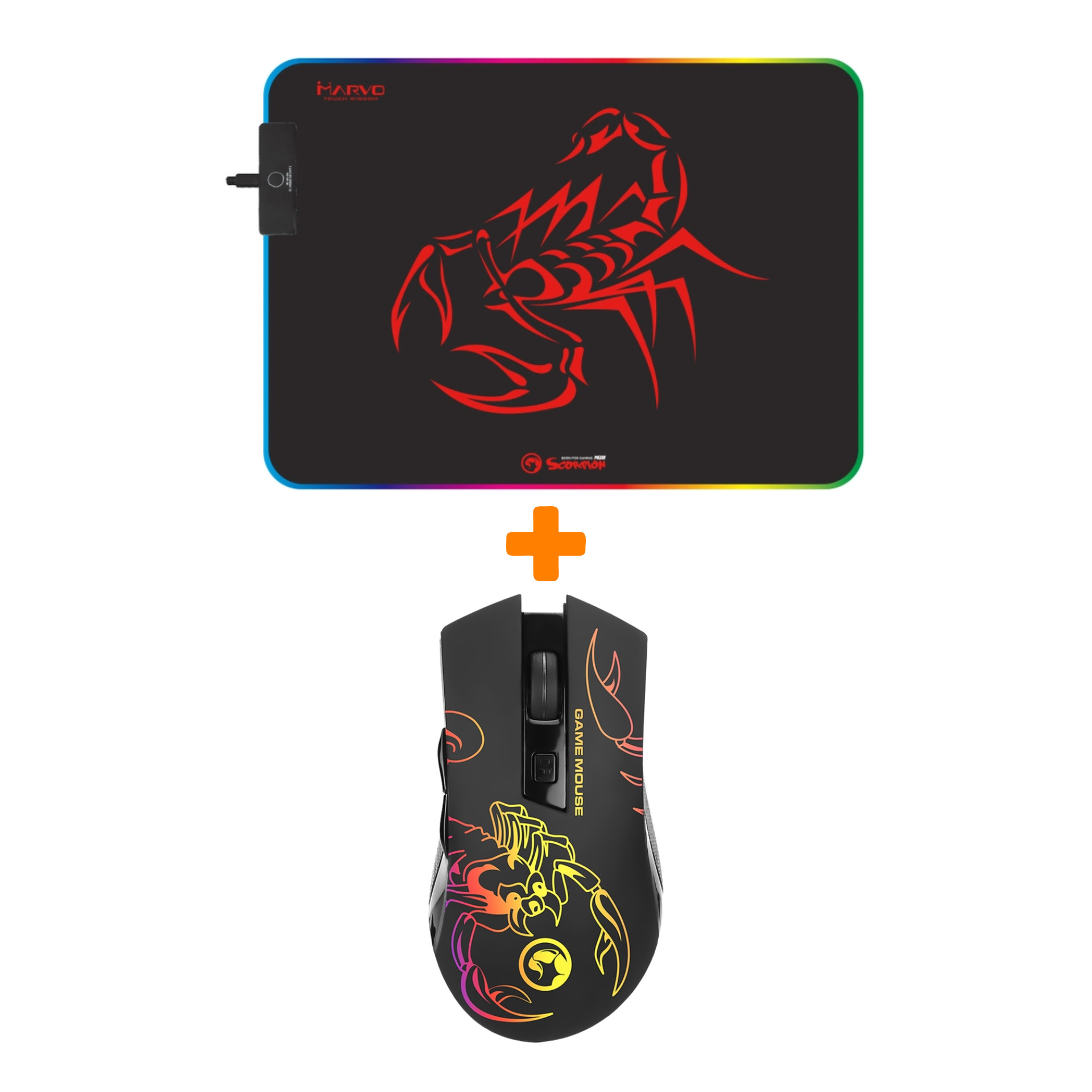 

Набор Мышь Marvo M209 + Коврик RGB Marvo MG08 (M)