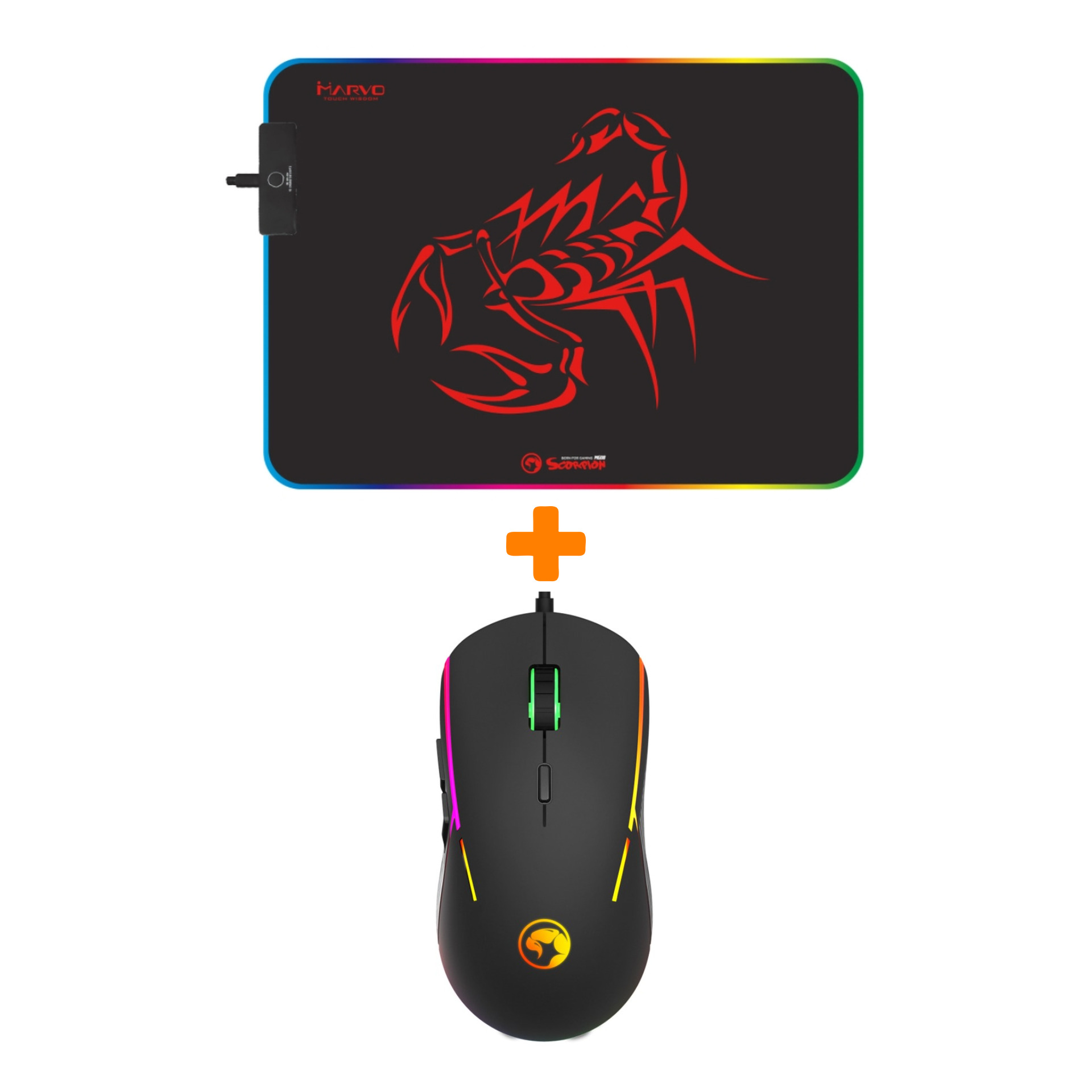 

Набор Мышь Marvo G924 + Коврик RGB Marvo MG08 (M)