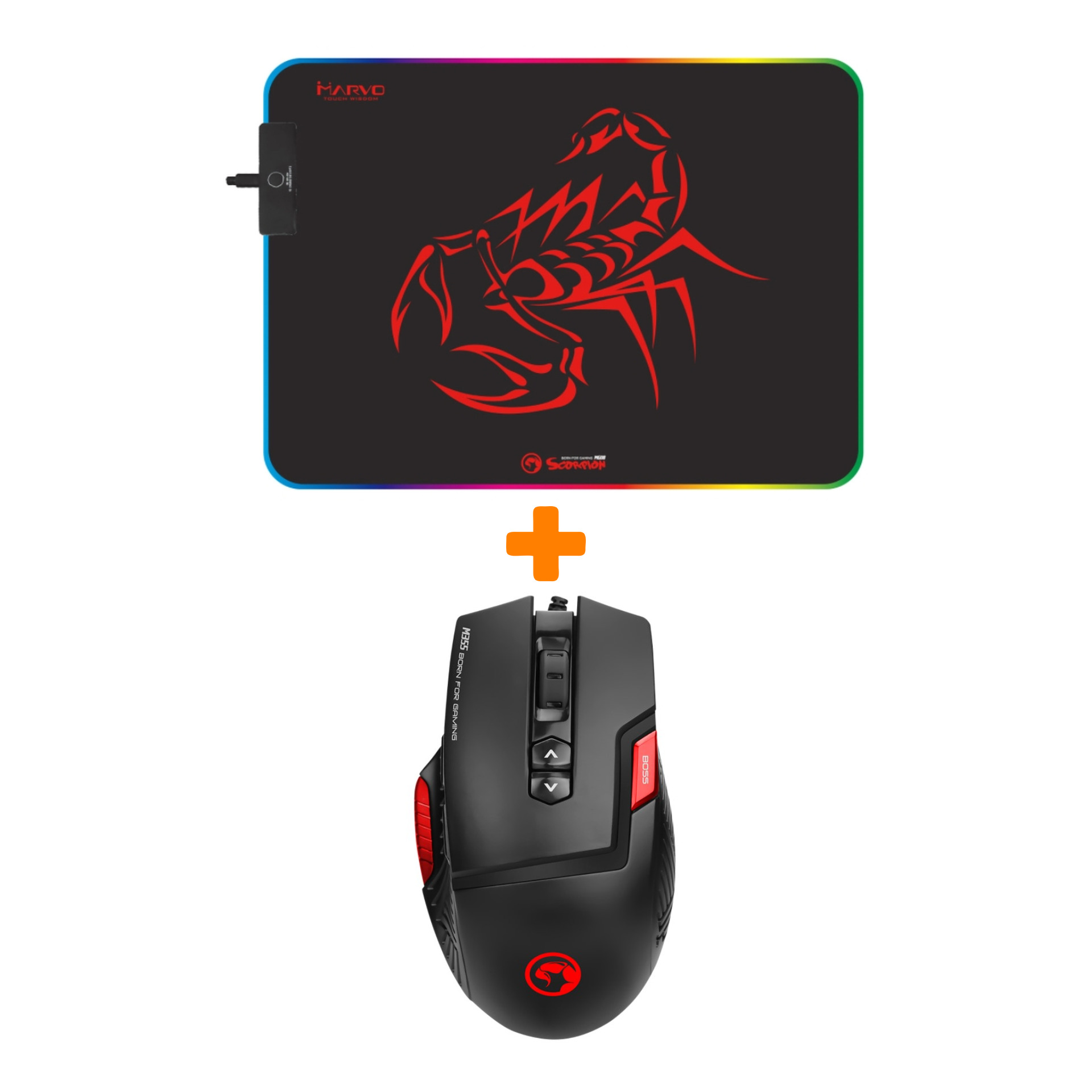 

Набор Мышь Marvo M355 + Коврик RGB Marvo MG08 (M)