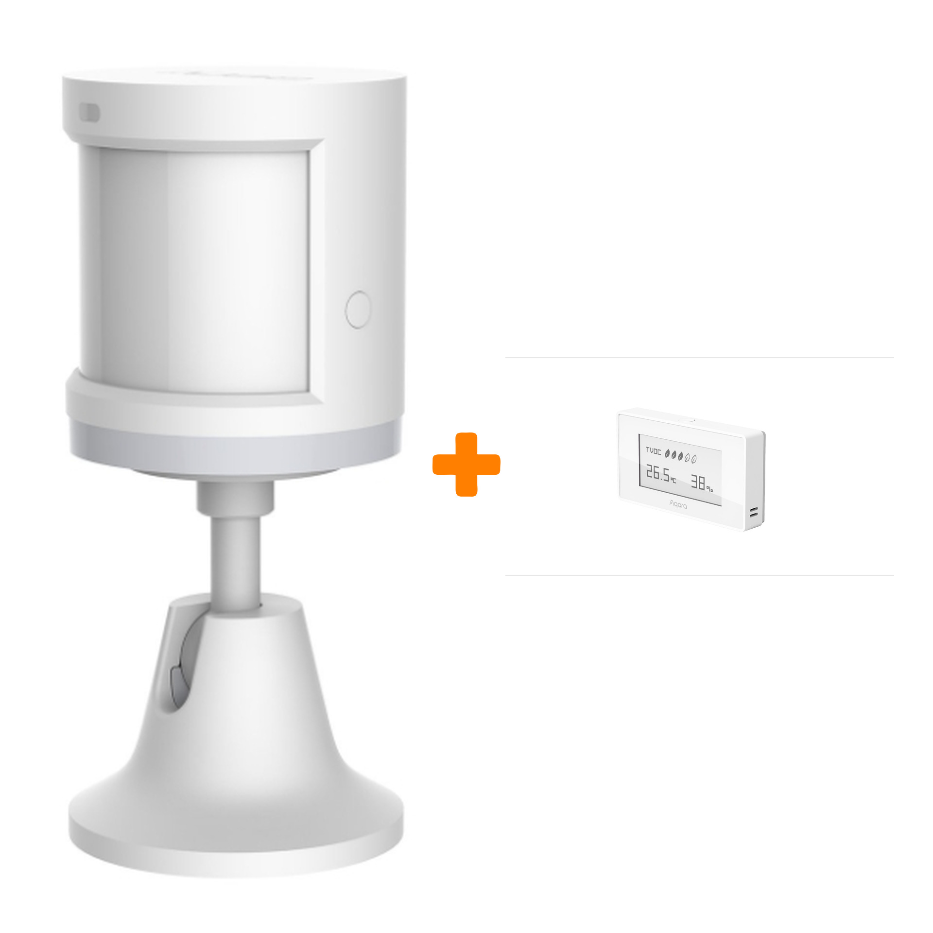 

Набор Датчик движения AQARA Motion Sensor, RTCGQ11LM + Монитор качества воздуха AQARA TVOC AAQS-S01