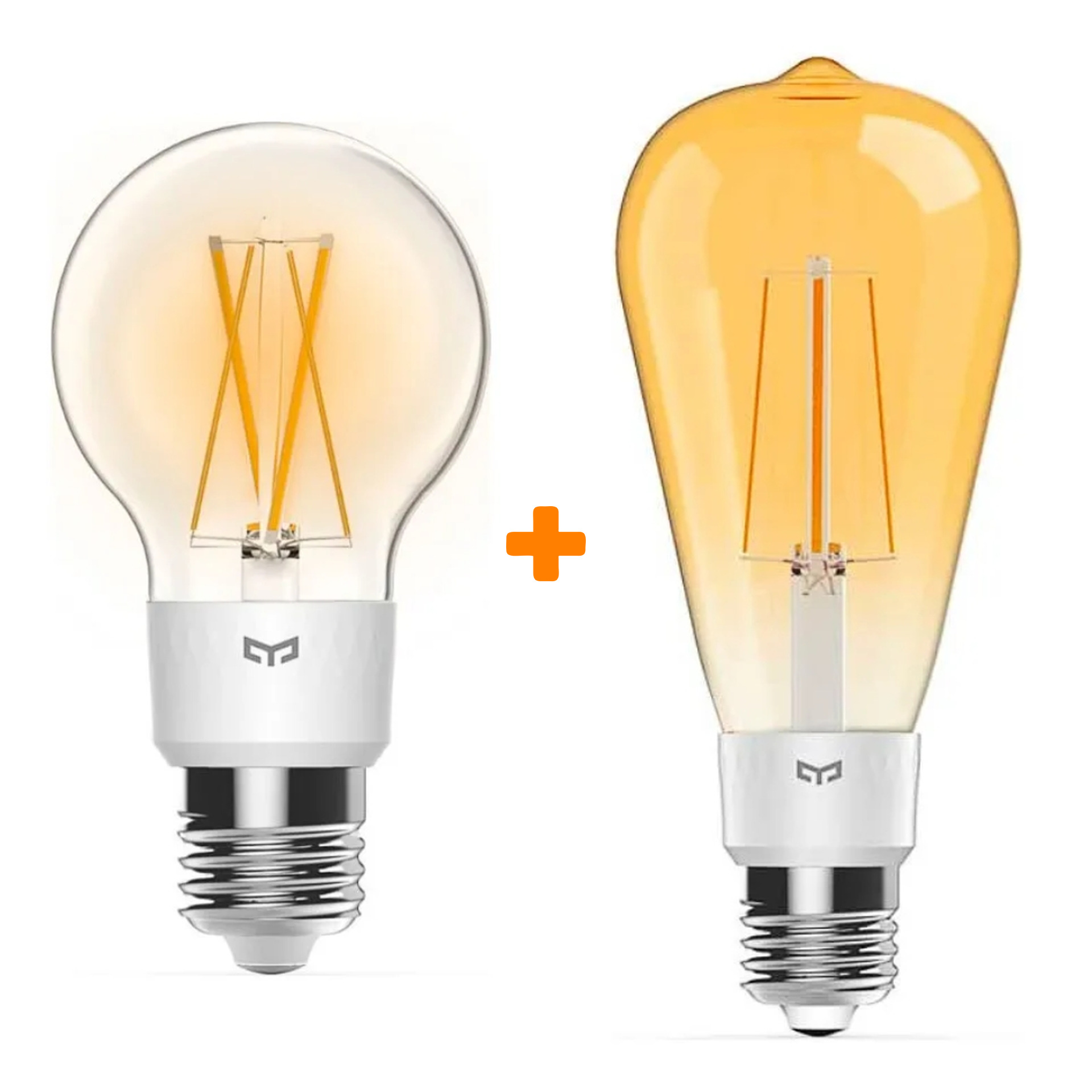 Набор Умная лампа Yeelight LED Filament Light YLDP12YL + Умная лампа Yeelight Smart LED Filament Bulb ST64 YLDP23YL цена и фото