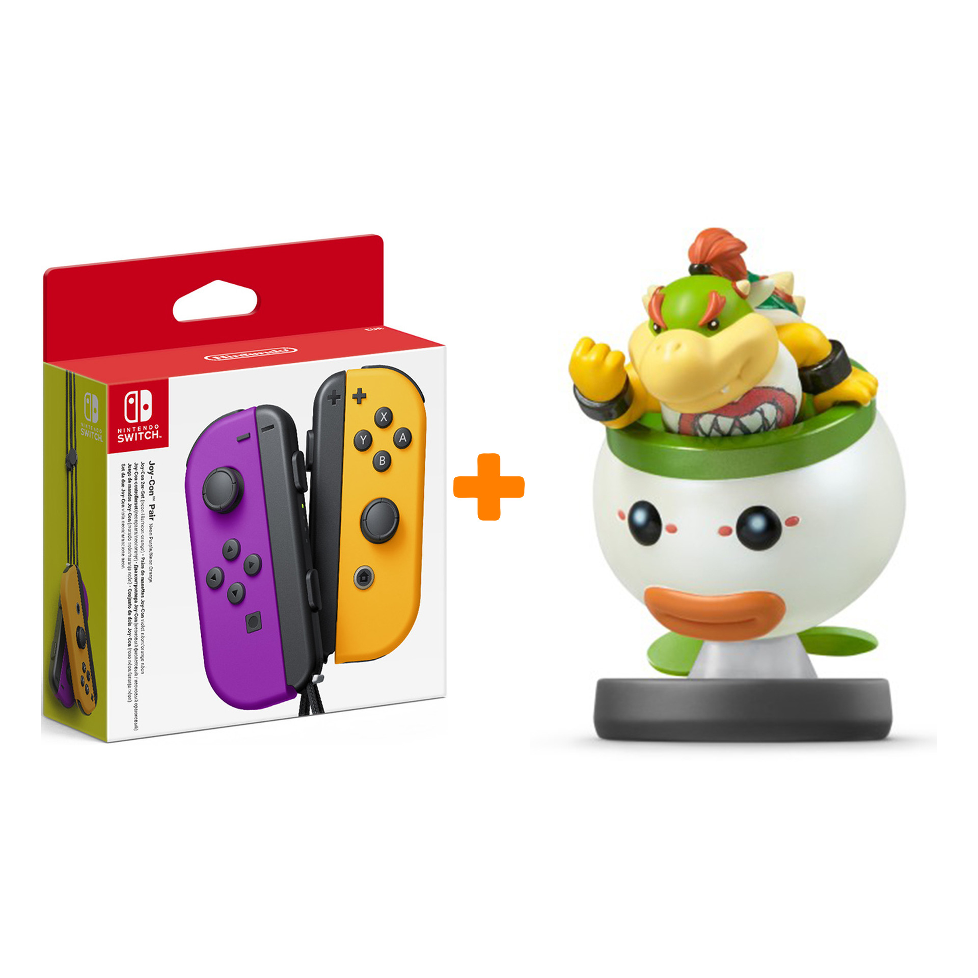 

Набор контроллеров Joy-Con (фиолетовый/оранжевый) + amiibo Боузер-Младший