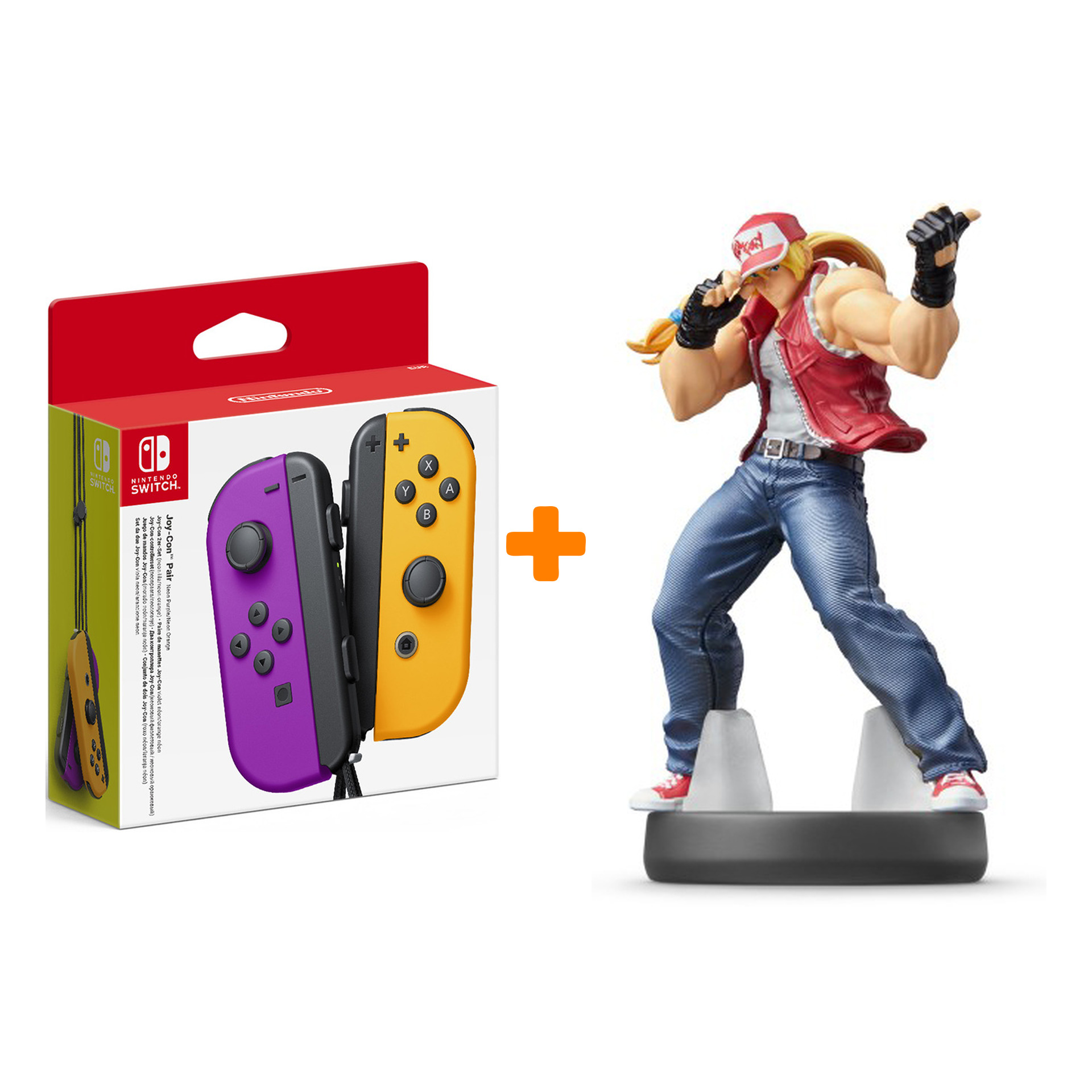 

Набор контроллеров Joy-Con (фиолетовый/оранжевый) + amiibo Терри