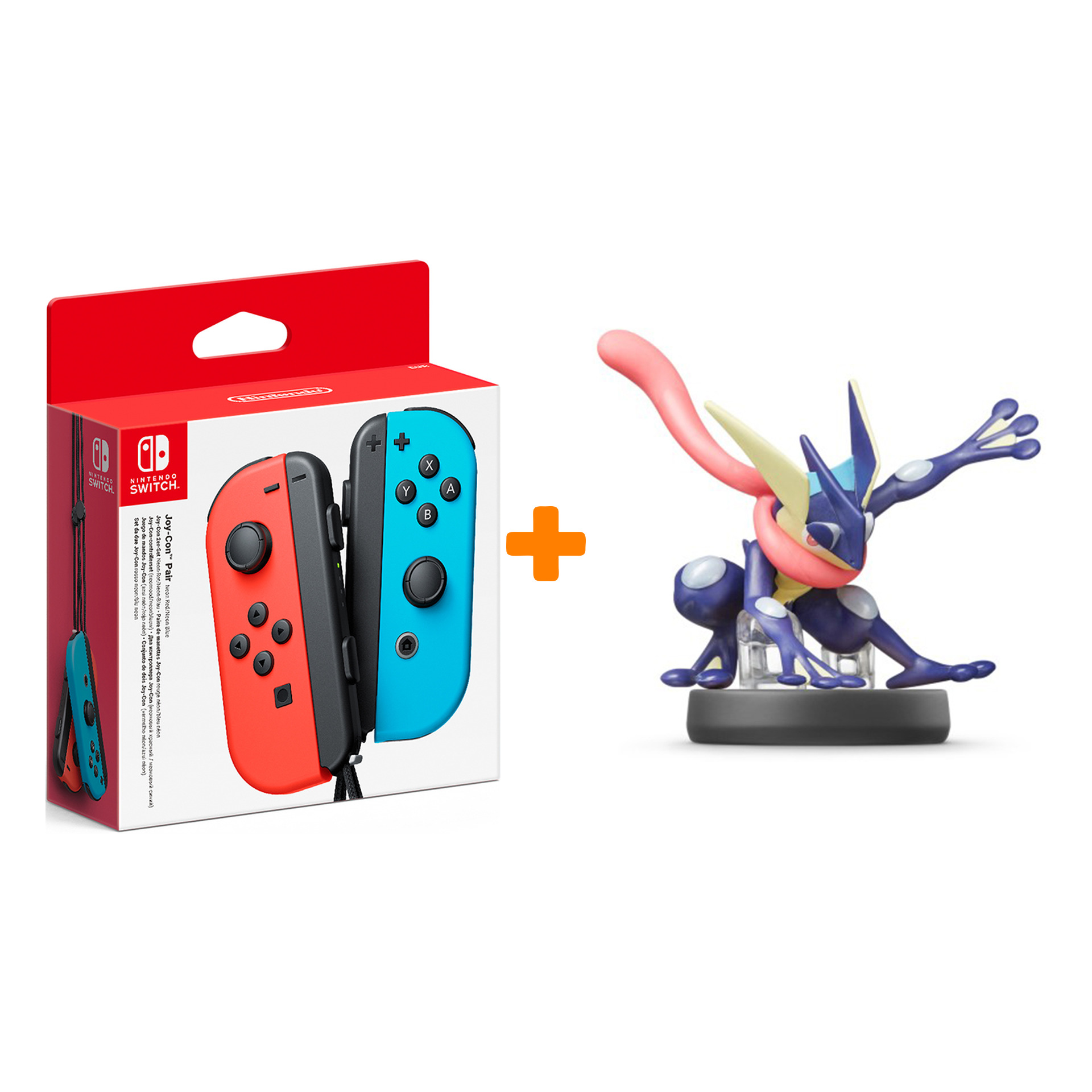 

Набор контроллеров Joy-Con (красный/синий) + amiibo Грениндзя