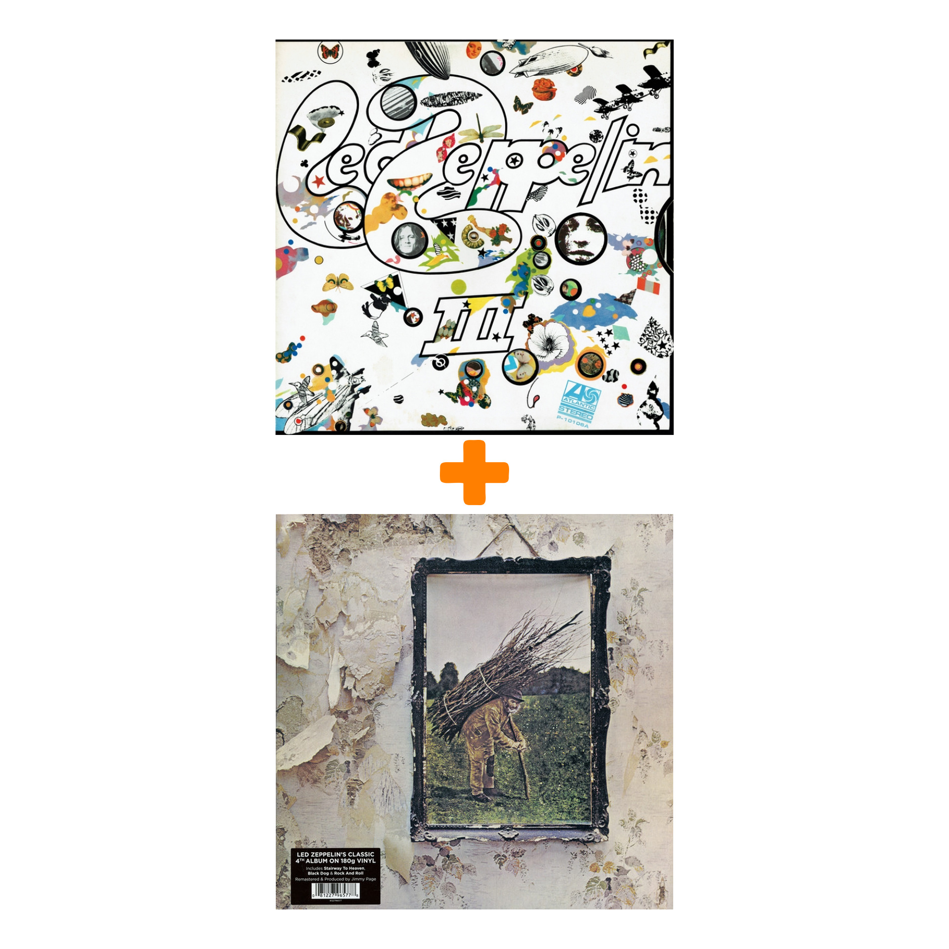 Набор меломана «Рок» Led Zeppelin - Led Zeppelin III. Remastered Original (LP) + Led Zeppelin – Led Zeppelin IV. Remastered Original (LP)