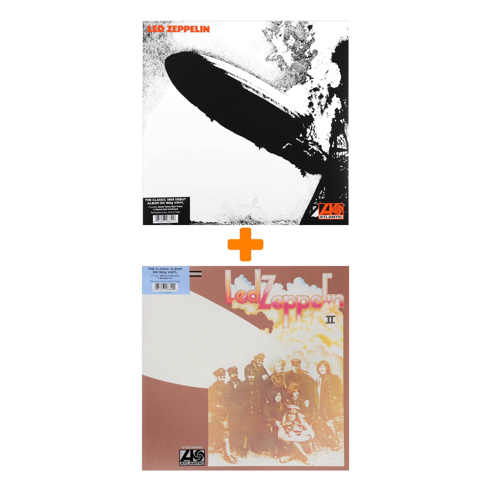 Набор меломана «Рок» Led Zeppelin - Led Zeppelin I. Remastered Original (LP) + Led Zeppelin – Led Zeppelin II. Remastered Original (LP) audiocd led zeppelin led zeppelin iii cd remastered