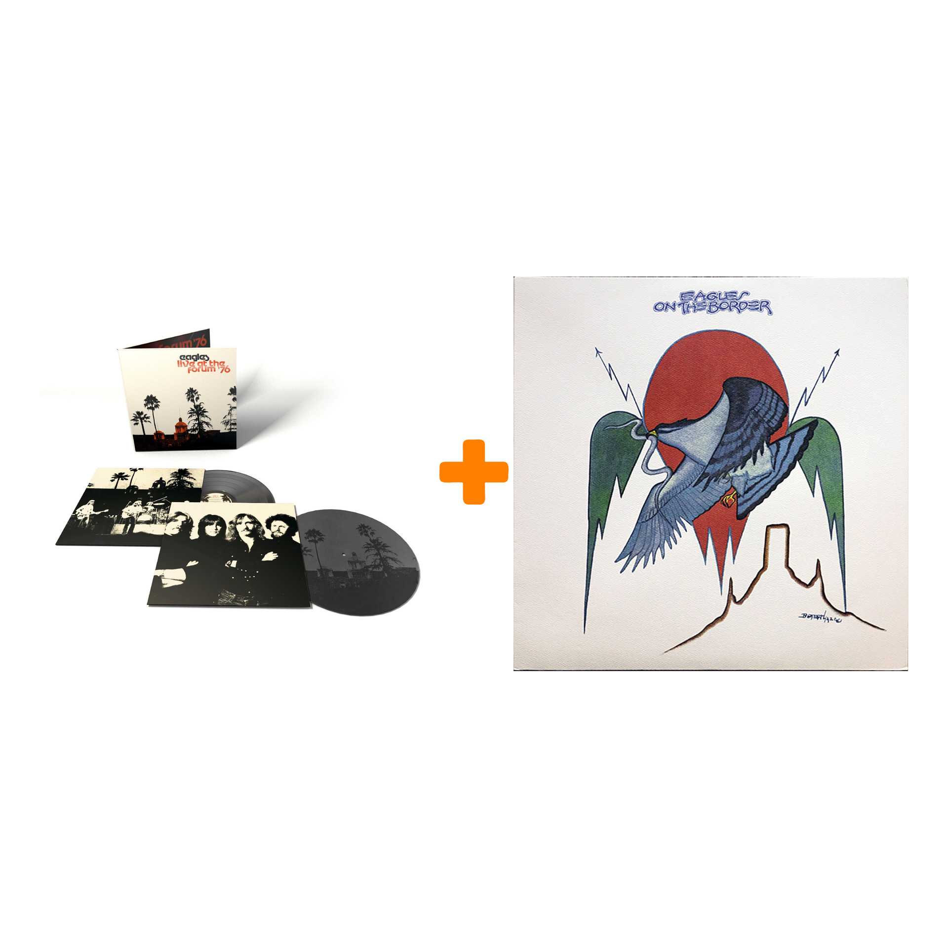 

Набор для меломанов «Рок»: Eagles – On The Border (LP) + Eagles – Live At The Forum `76 (2 LP)