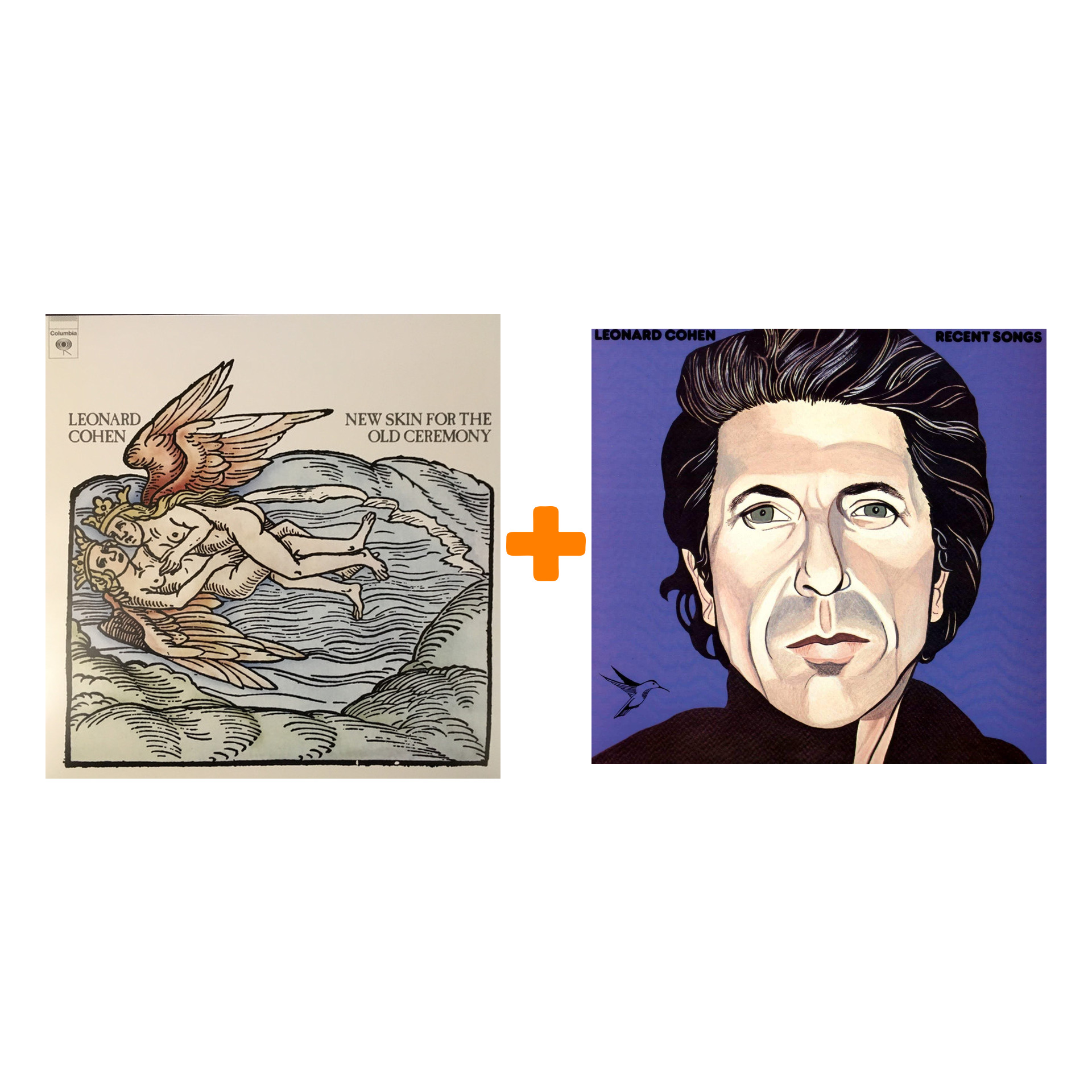 

Набор для меломанов «Рок»: Leonard Cohen – New Skin For The Old Ceremony (LP) + Leonard Cohen – Recent Songs (LP)