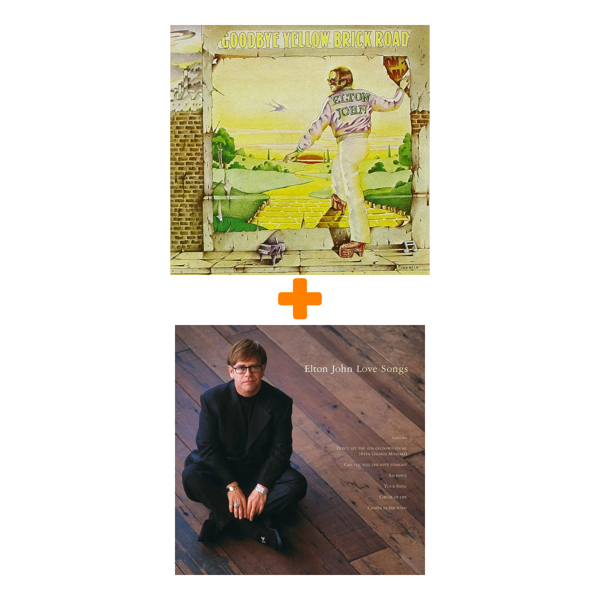 

Набор для меломанов «Поп»: Elton John – Love Songs (2 LP) + Elton John – Goodbye Yellow Brick Road (2 LP)