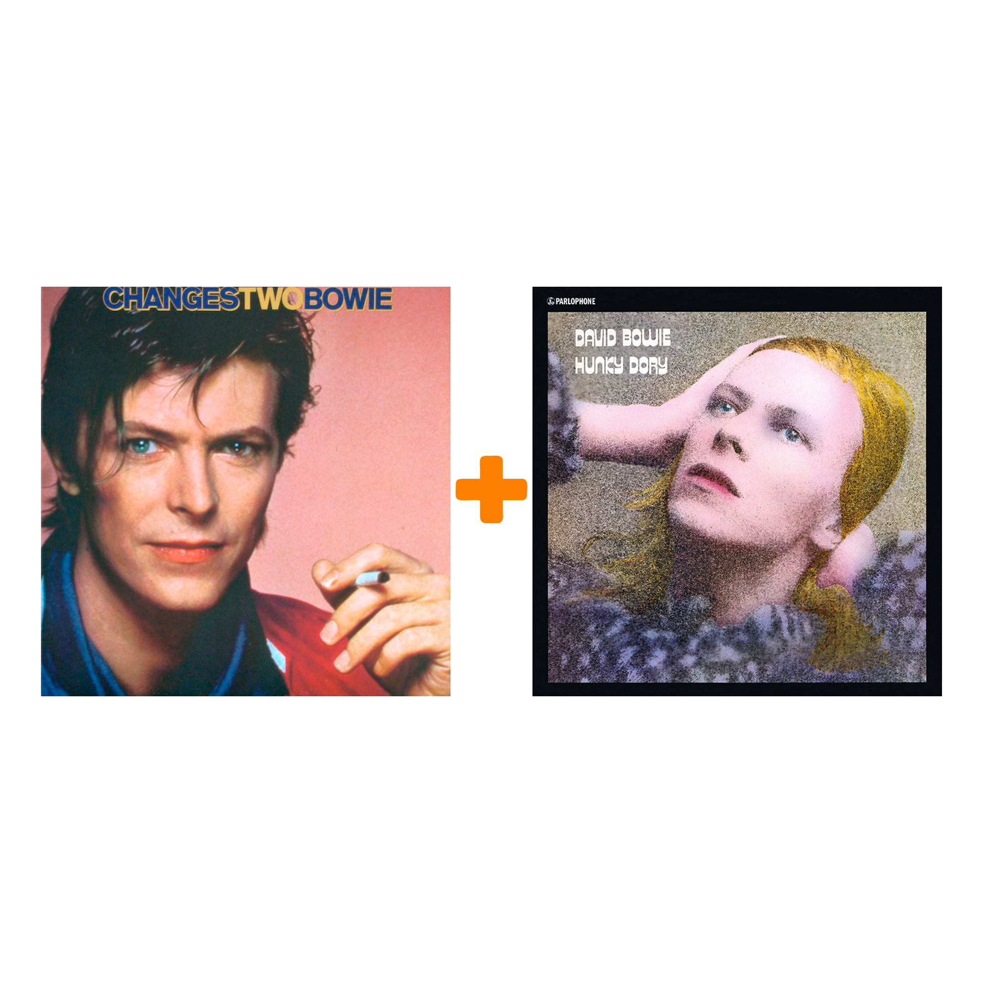 David Bowie. Hunky Dory (LP) + Changestwobowie (LP)