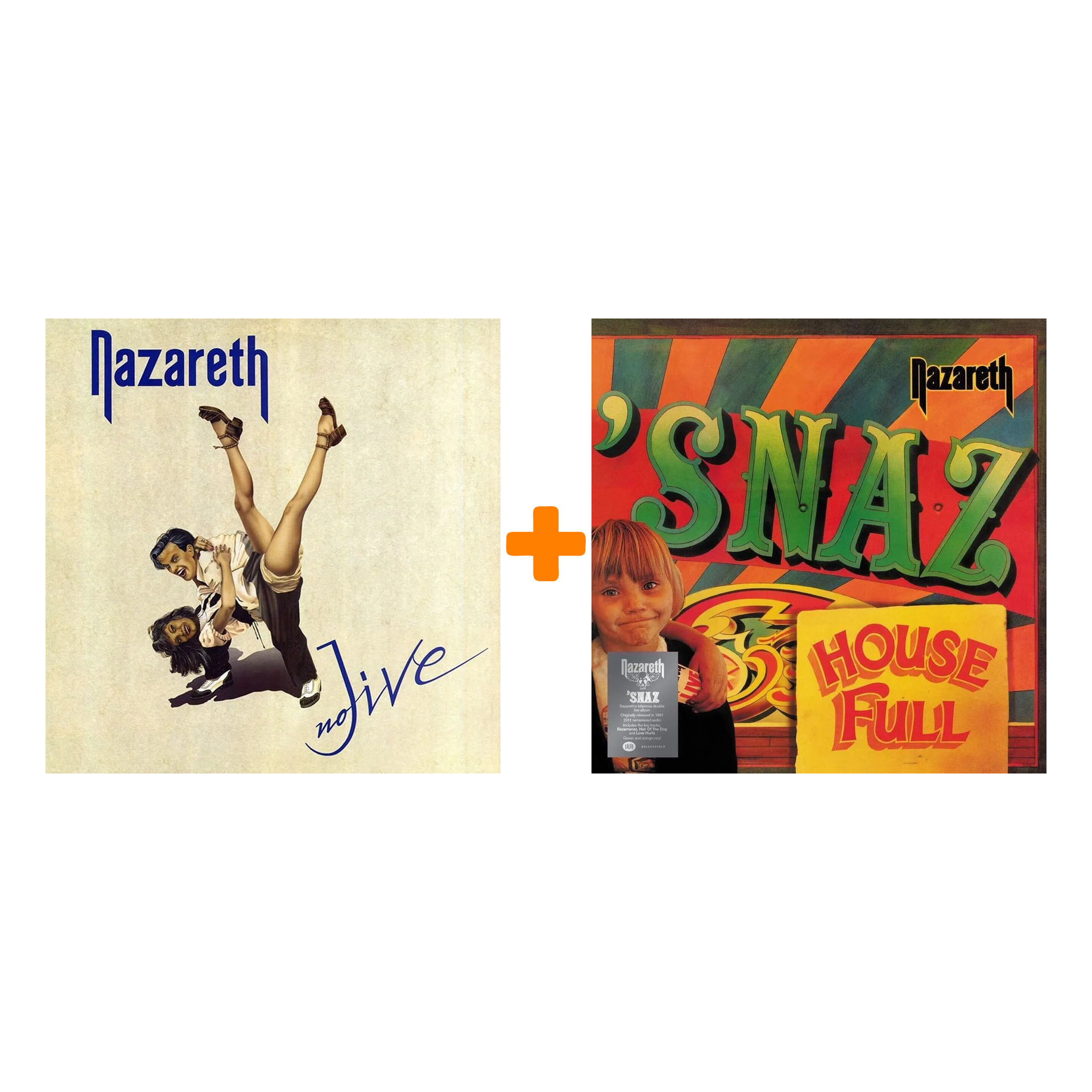 

Nazareth – No Jive. Clear Vinyl (LP) + Snaz. Coloured Green & Orange Vinyl (2 LP)