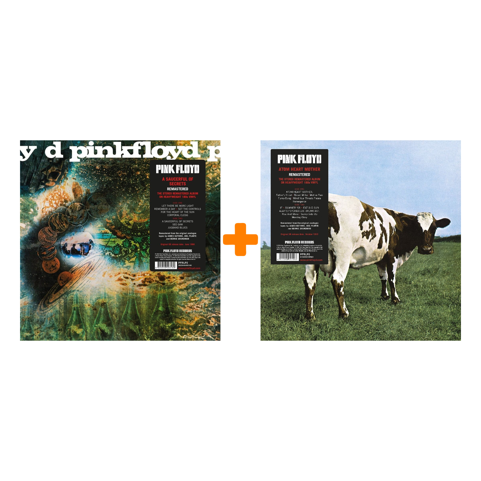 

Pink Floyd – Atom Heart Mother (LP) + A Saucerful of Secrets. Remastered (LP)