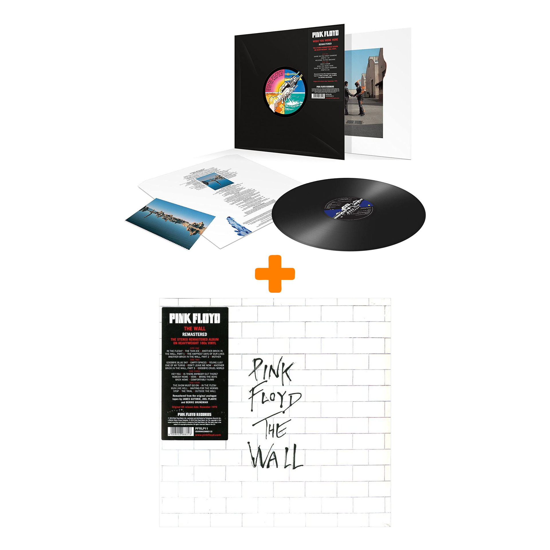 Pink Floyd – The Wall (2 LP) + Wish You Were Here. Remastered (LP)
