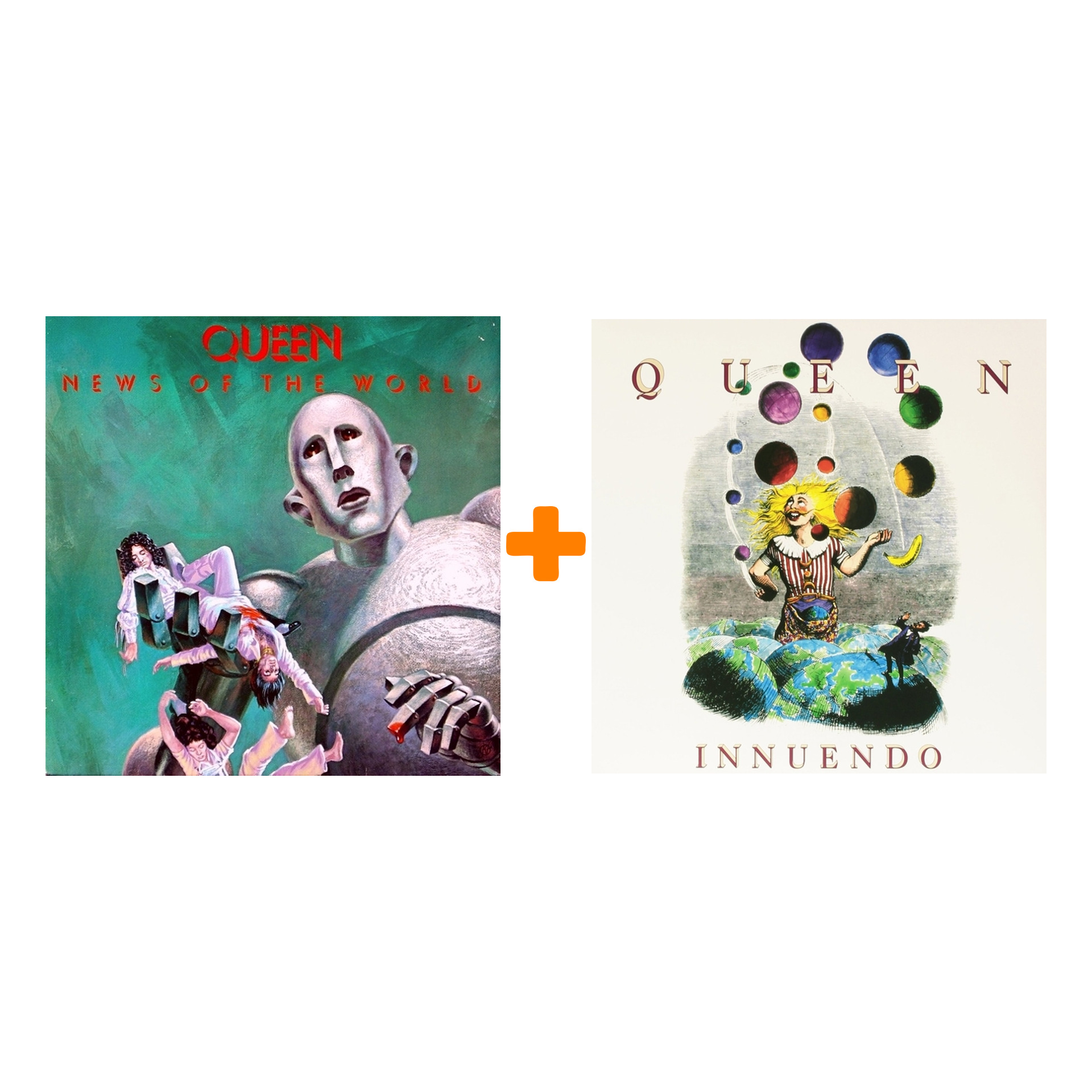 

Queen – Innuendo (2 LP) + News Of The World (LP)