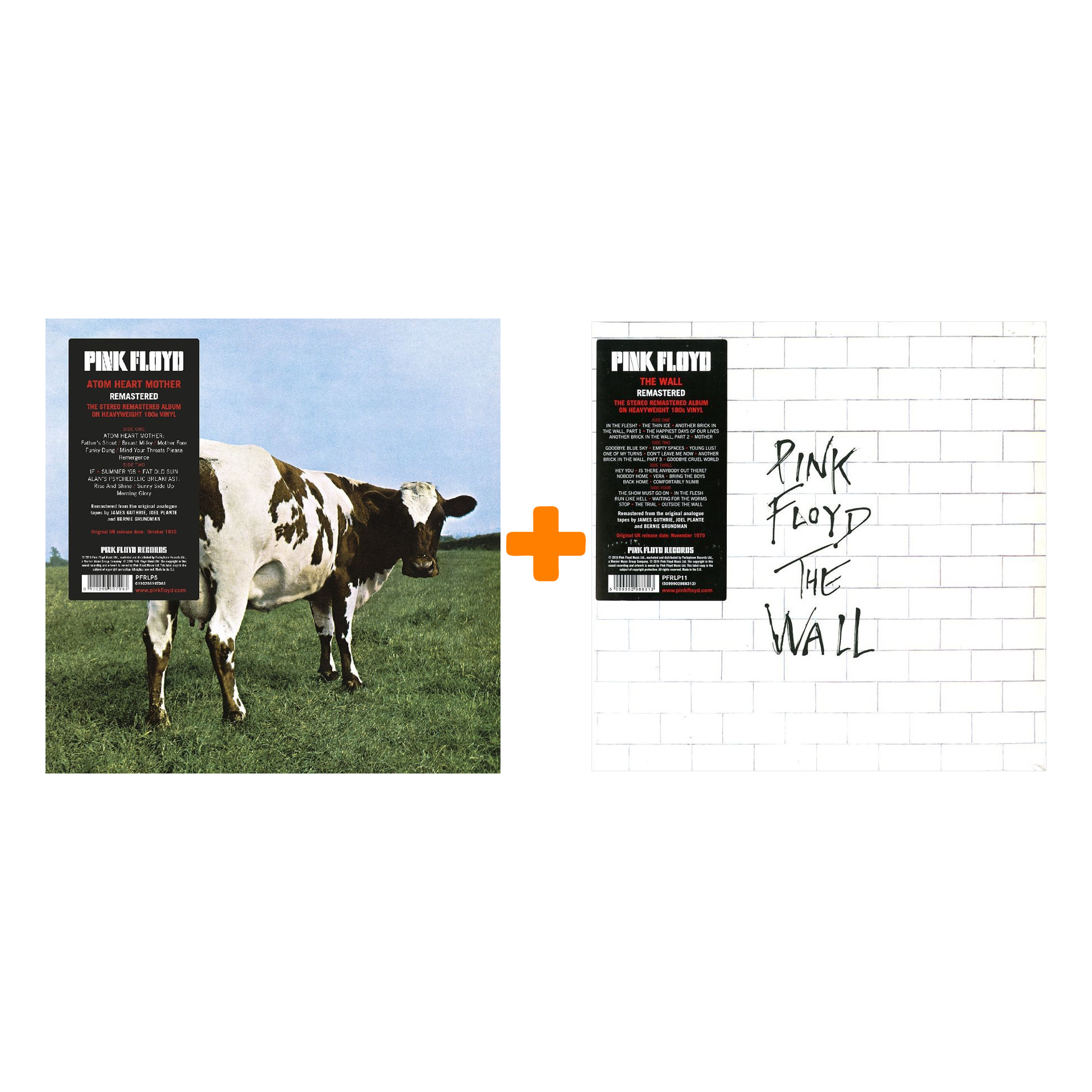 цена Pink Floyd – The Wall (2 LP) + Atom Heart Mother (LP)