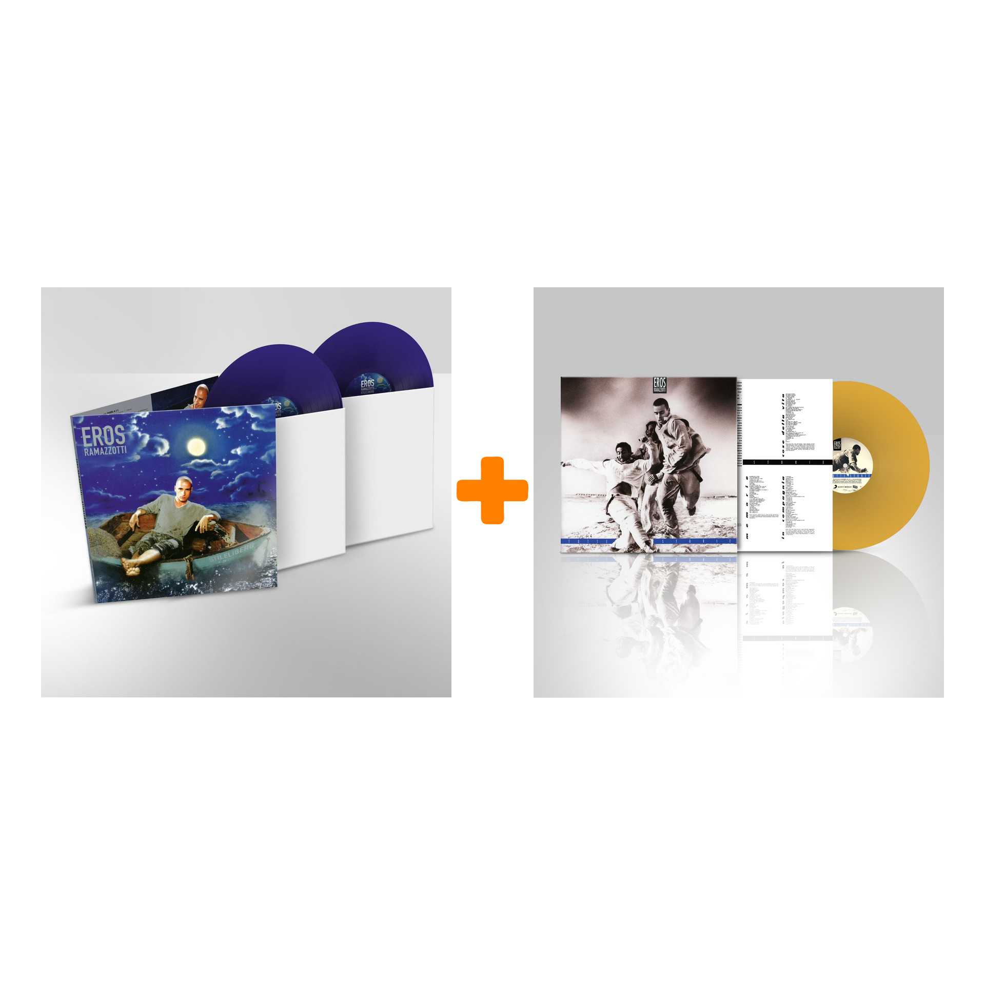 

Eros Ramazzotti – Stilelibero. Coloured Blue Vinyl (2 LP) + Tutte Storie. Coloured Grey Vinyl (2 LP)