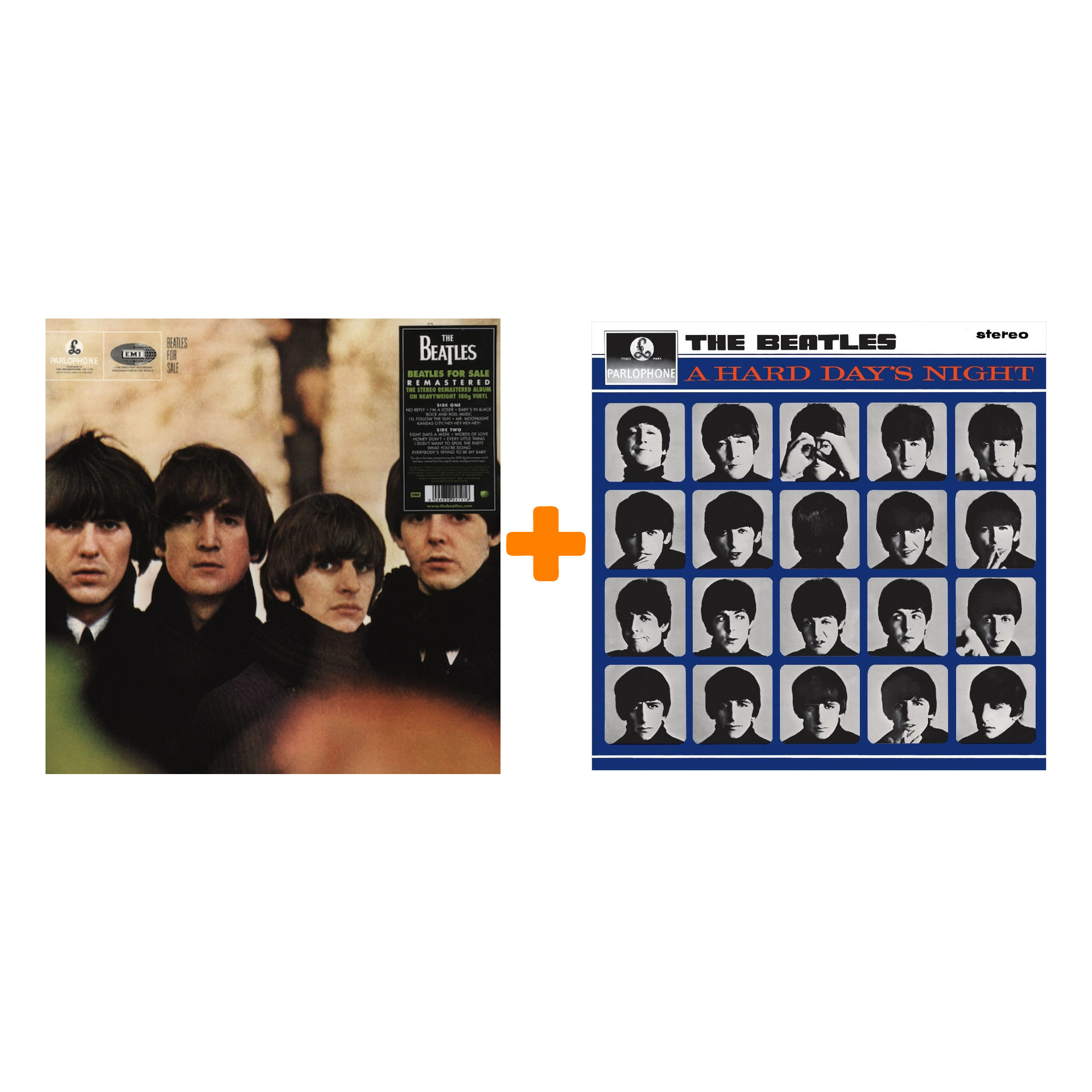 цена The Beatles – A Hard Day's Night (LP) + Beatles For Sale (LP)