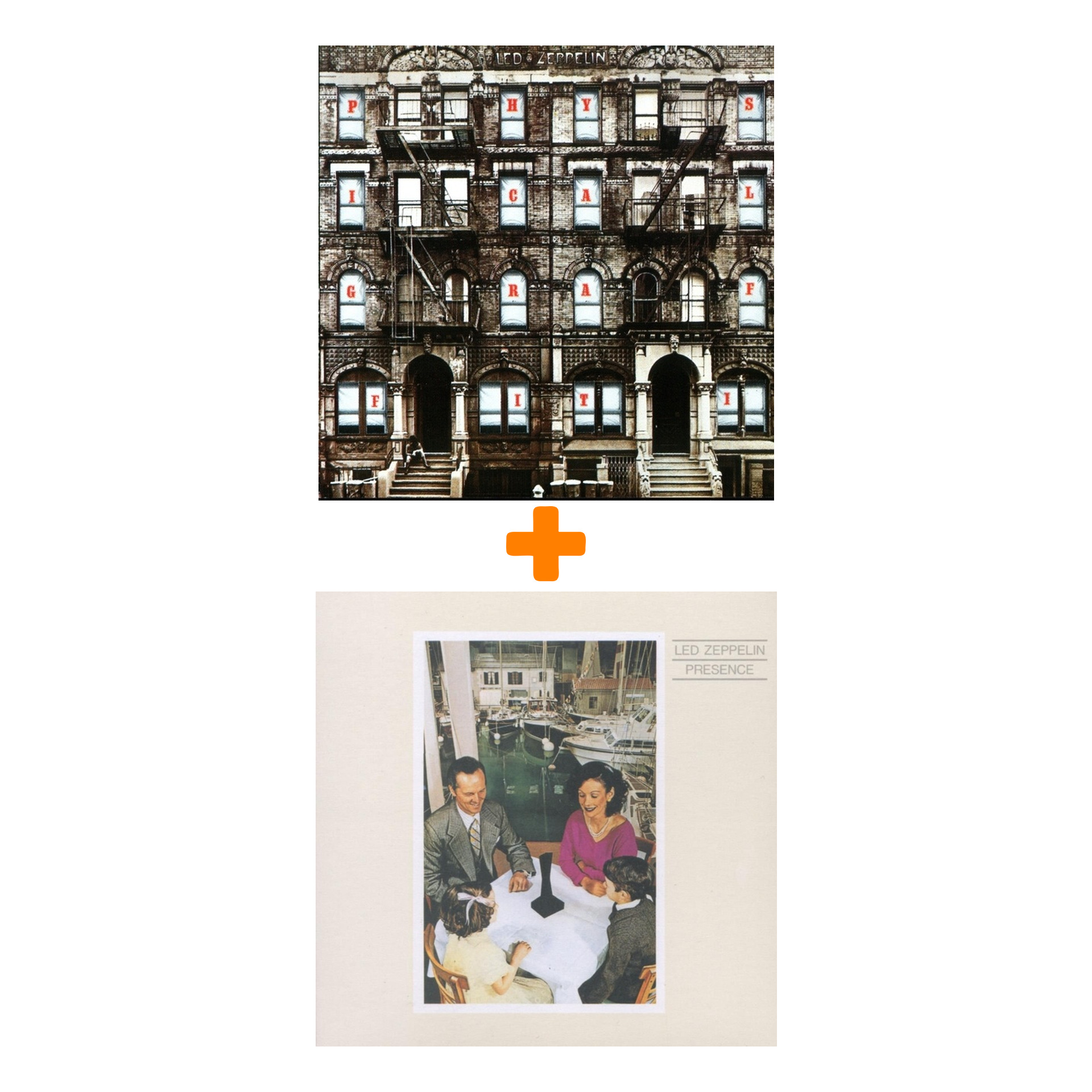 Led Zeppelin – Physical Graffiti Original Recording Remastered (2 LP) + Presence Original Recording Remastered (LP) Комплект цена и фото