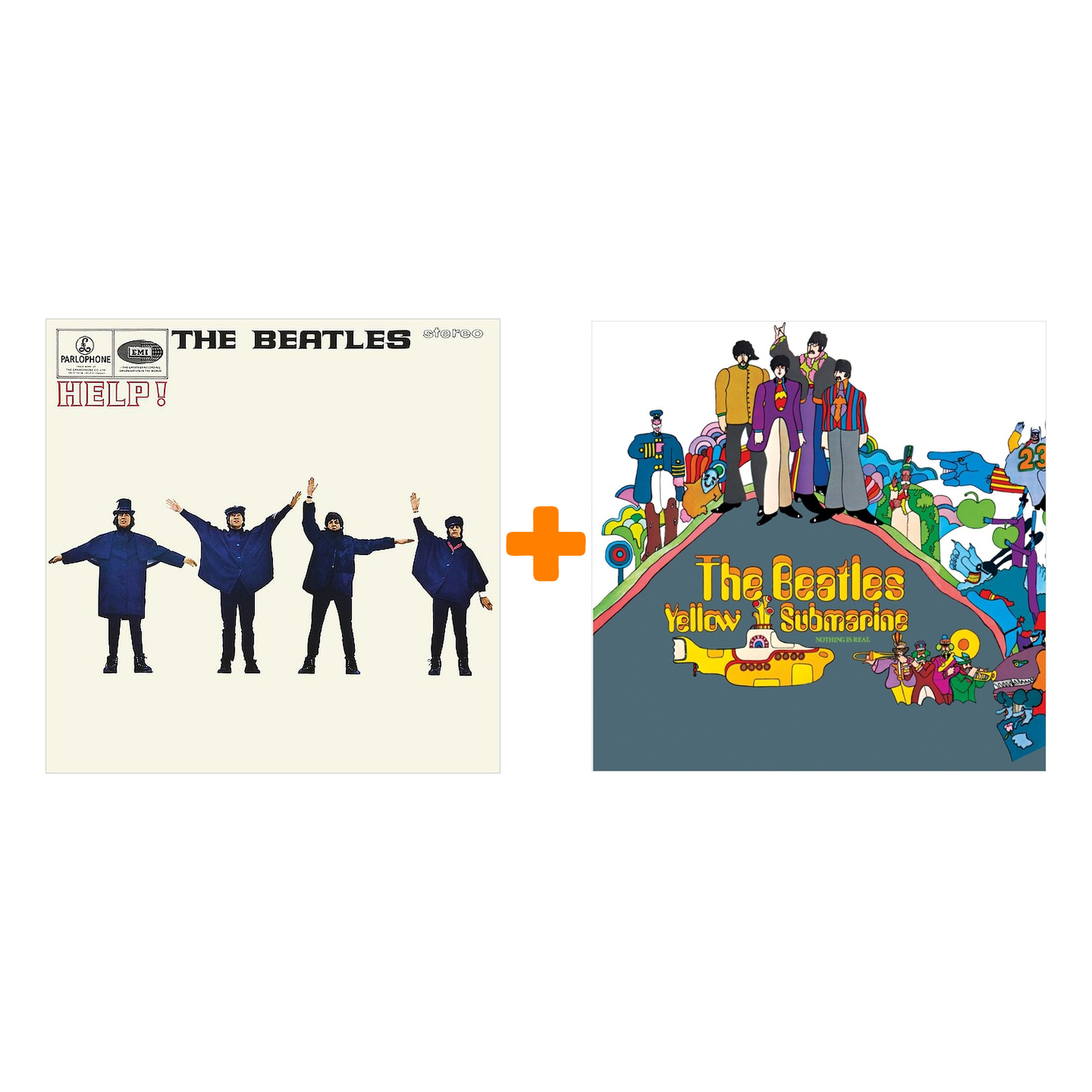 цена The Beatles – Yellow Submarine Original Recording Remastered (LP) + Help! Original Recording Remastered (LP) Комплект