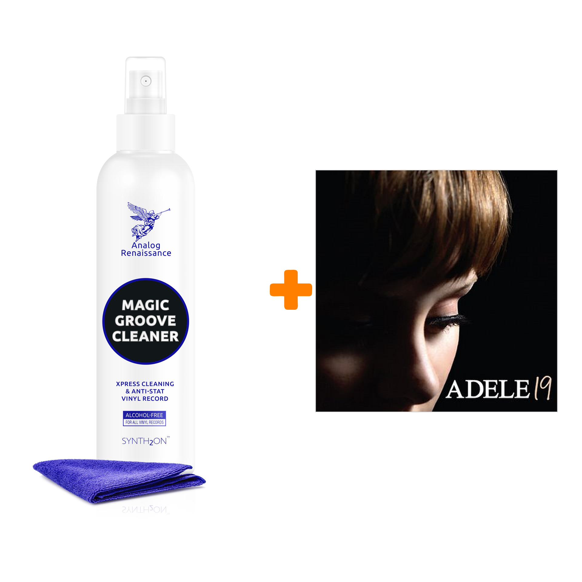 

ADELE 19 LP + Спрей для очистки LP с микрофиброй 250мл Набор