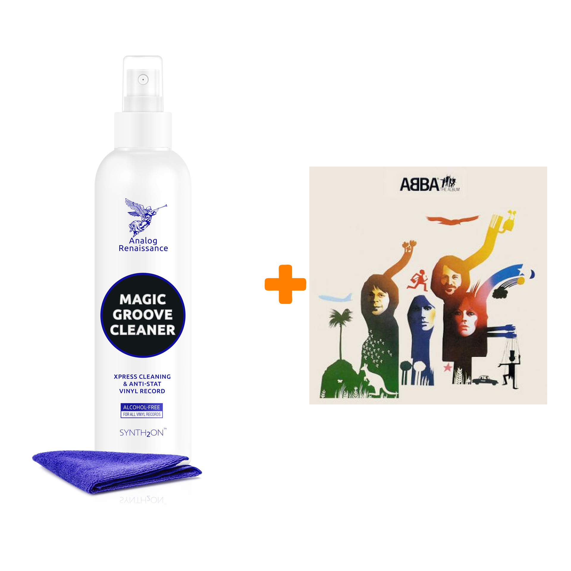 ABBA The Album LP + Спрей для очистки LP с микрофиброй 250мл Набор