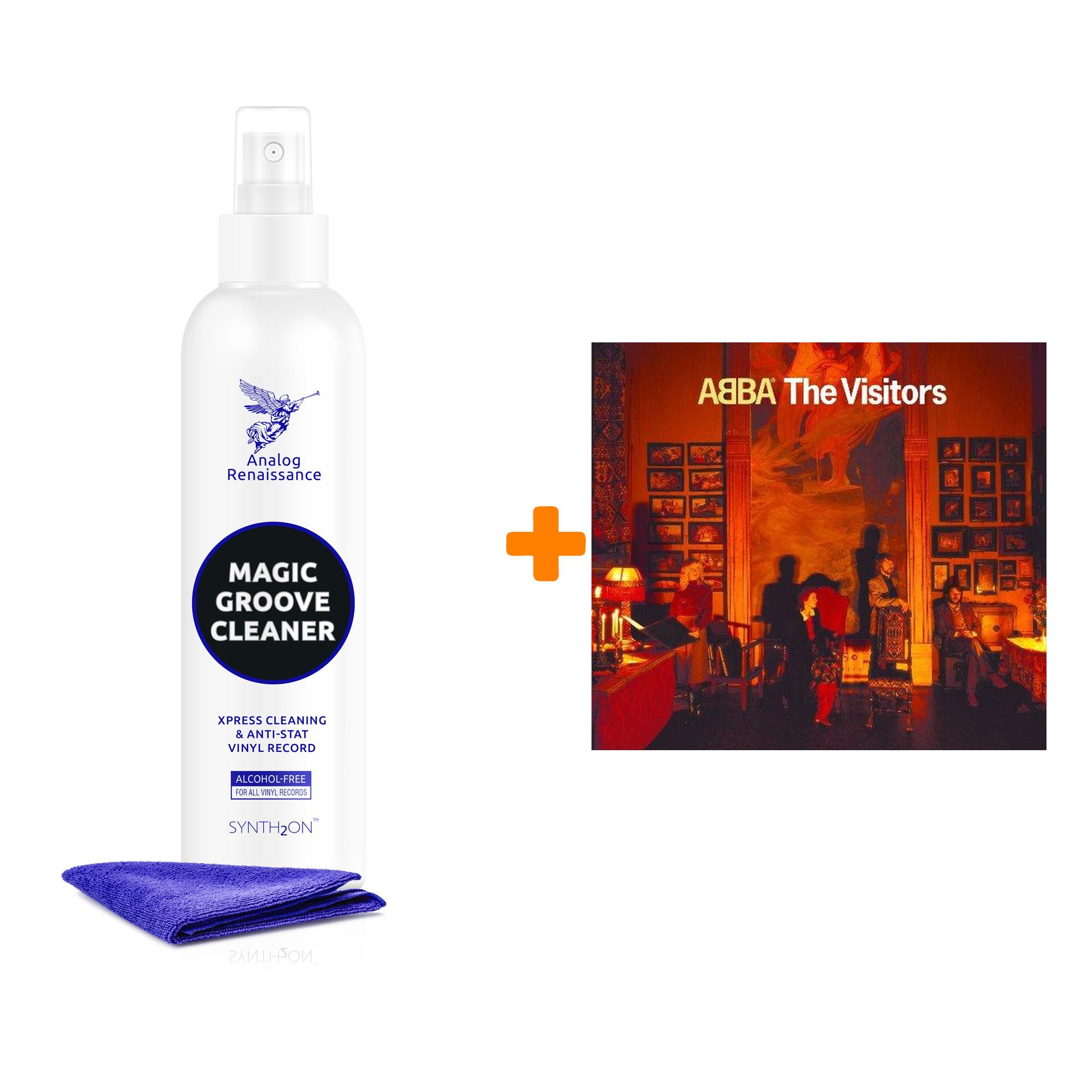 

ABBA Visitors LP + Спрей для очистки LP с микрофиброй 250мл Набор