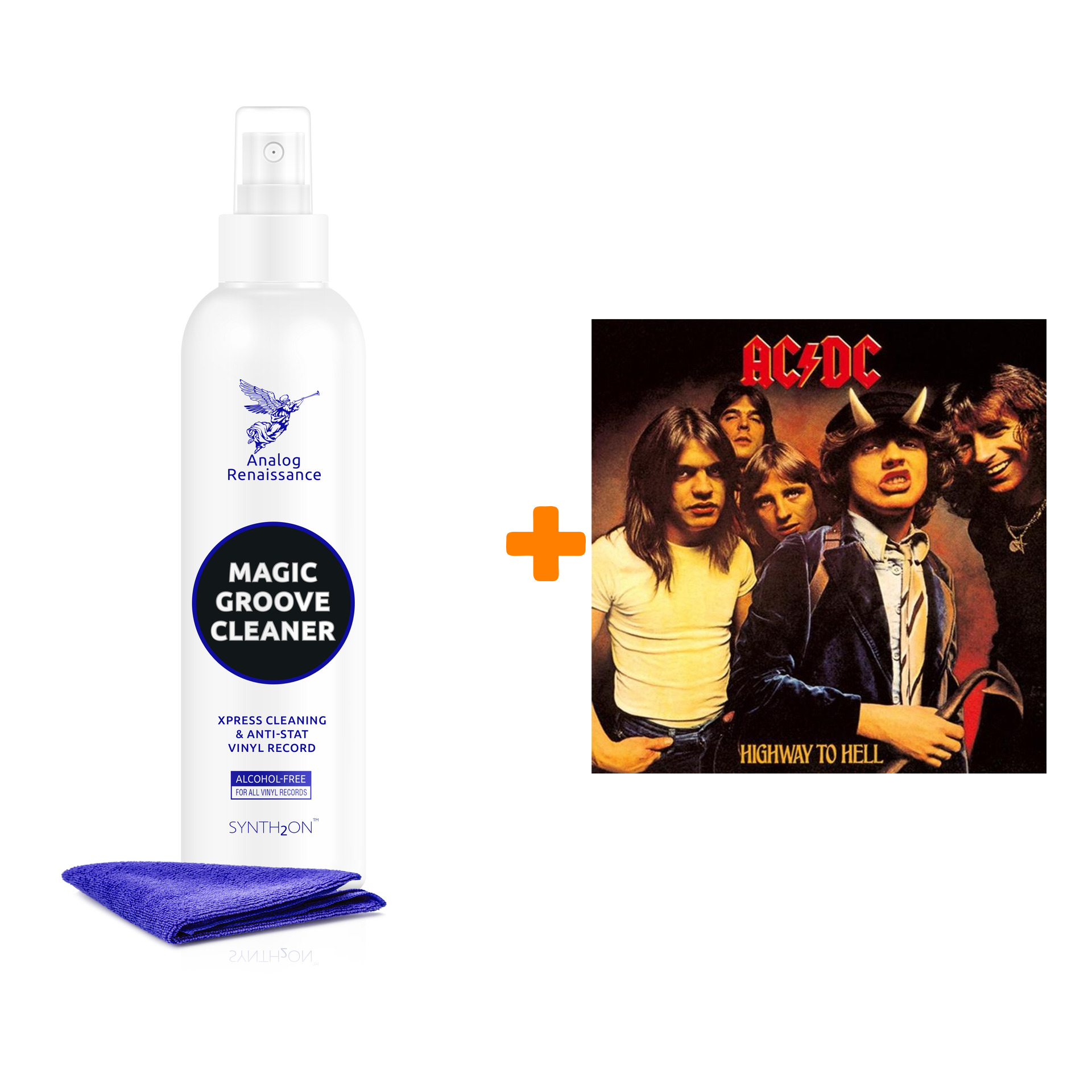 AC/DC Highway To Hell LP + Спрей для очистки LP с микрофиброй 250мл Набор цена и фото