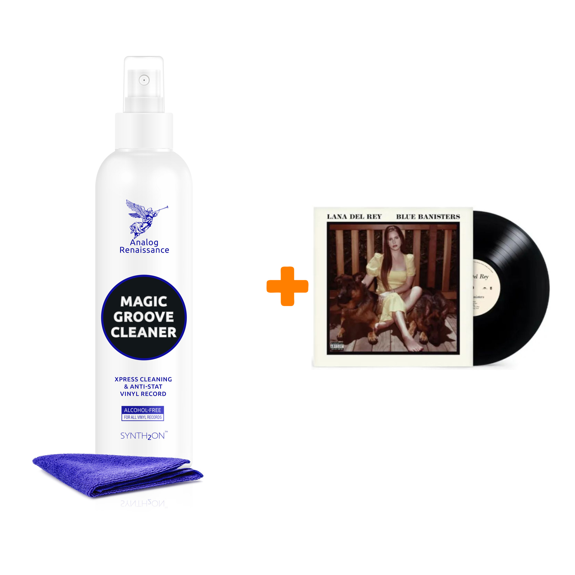 

DEL REY LANA Blue Banisters 2LP + Спрей для очистки LP с микрофиброй 250мл Набор