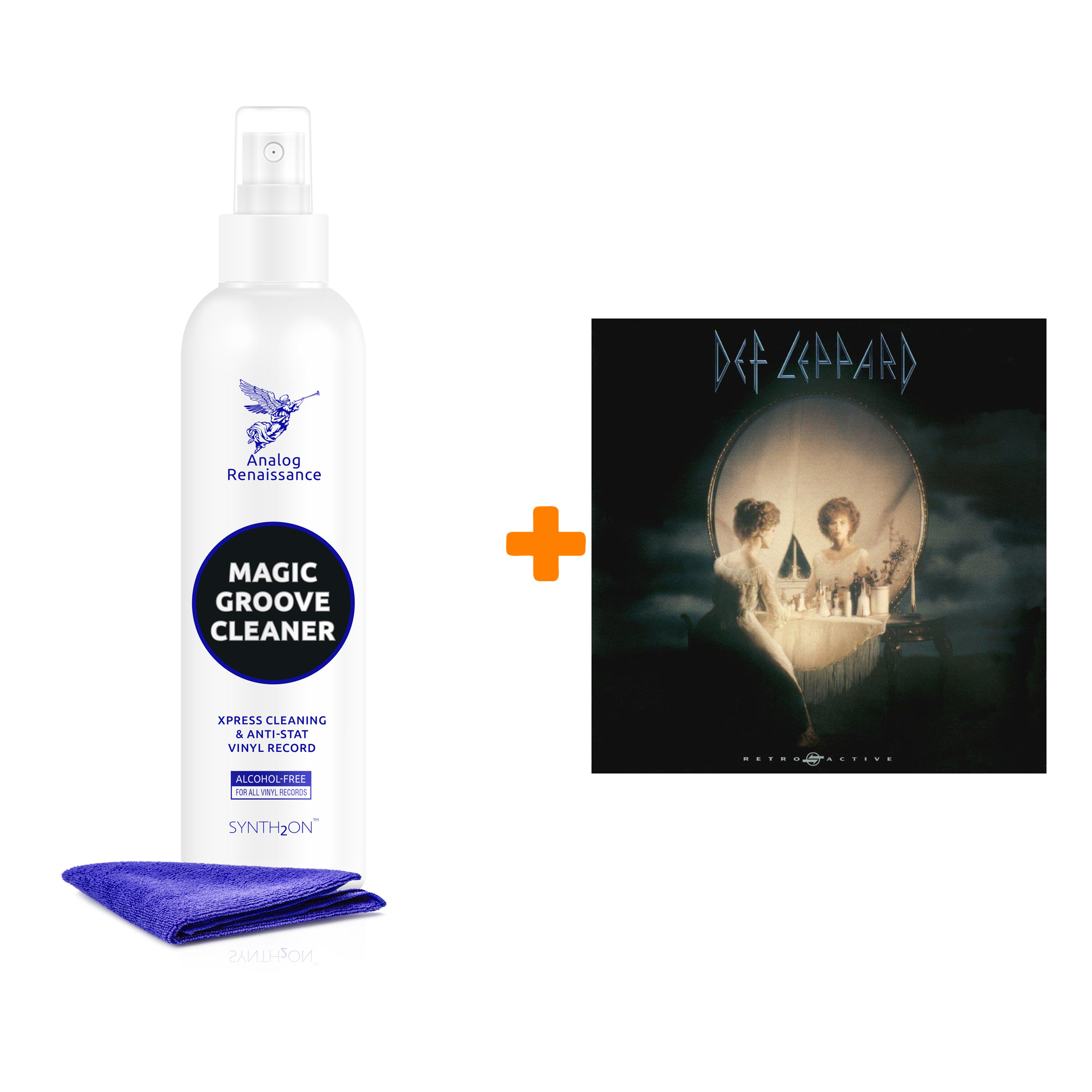 

DEF LEPPARD Retro Active LP + Спрей для очистки LP с микрофиброй 250мл Набор