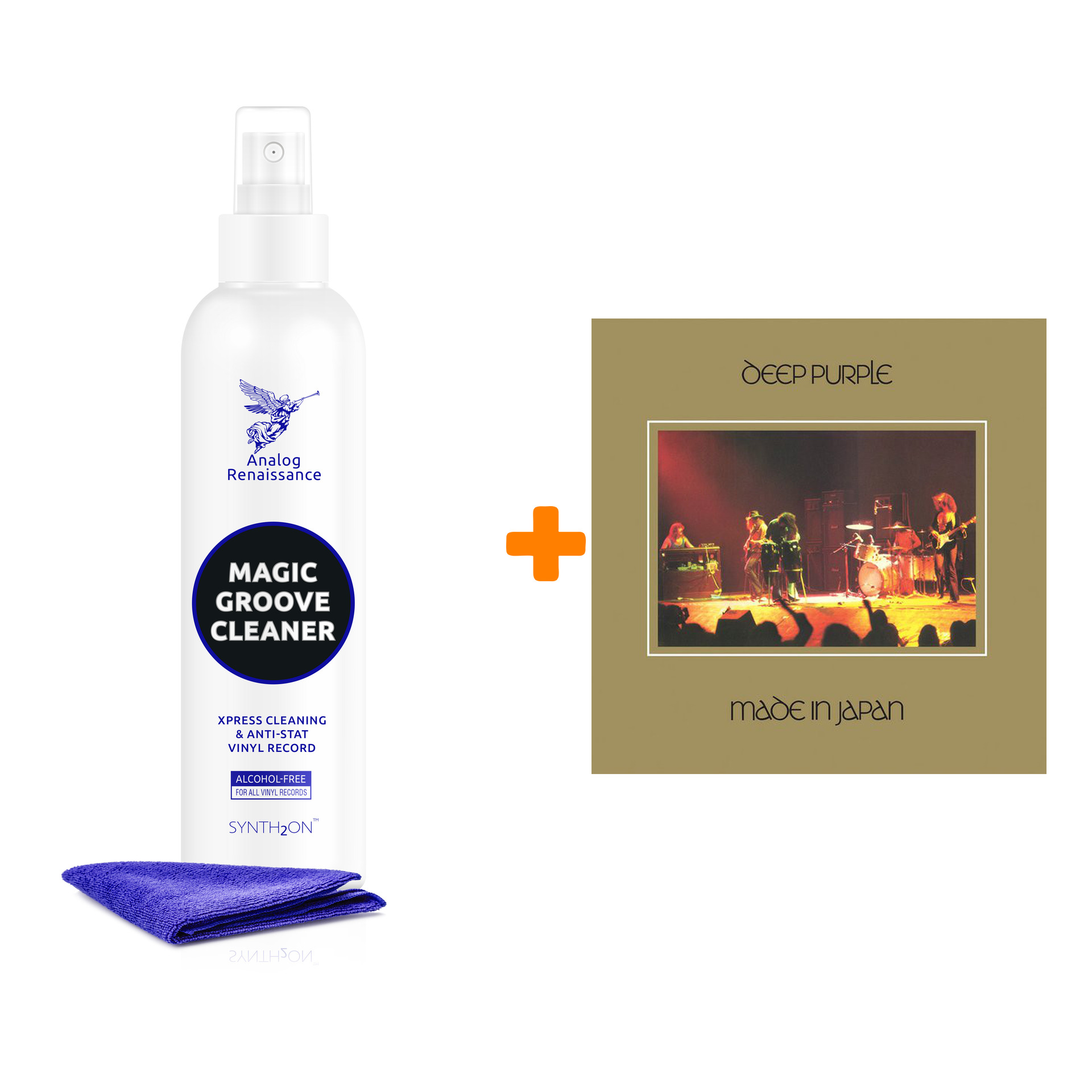 

DEEP PURPLE Made In Japan 2LP + Спрей для очистки LP с микрофиброй 250мл Набор