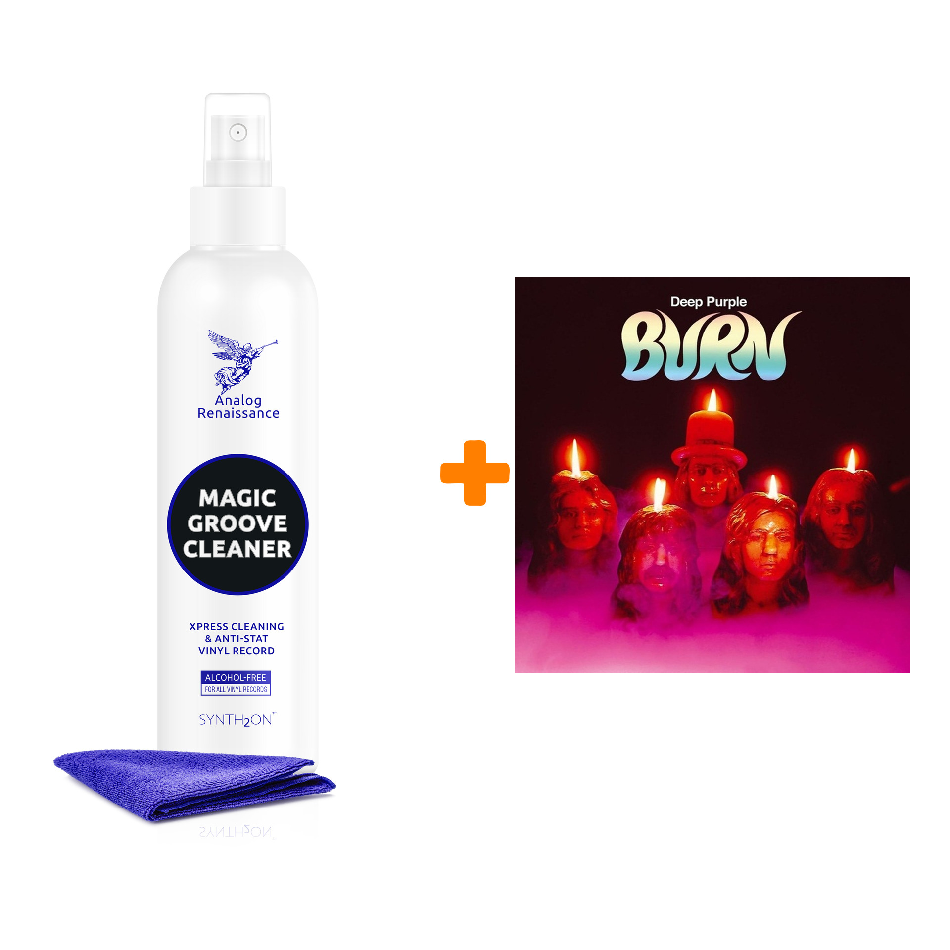 

DEEP PURPLE Burn LP + Спрей для очистки LP с микрофиброй 250мл Набор