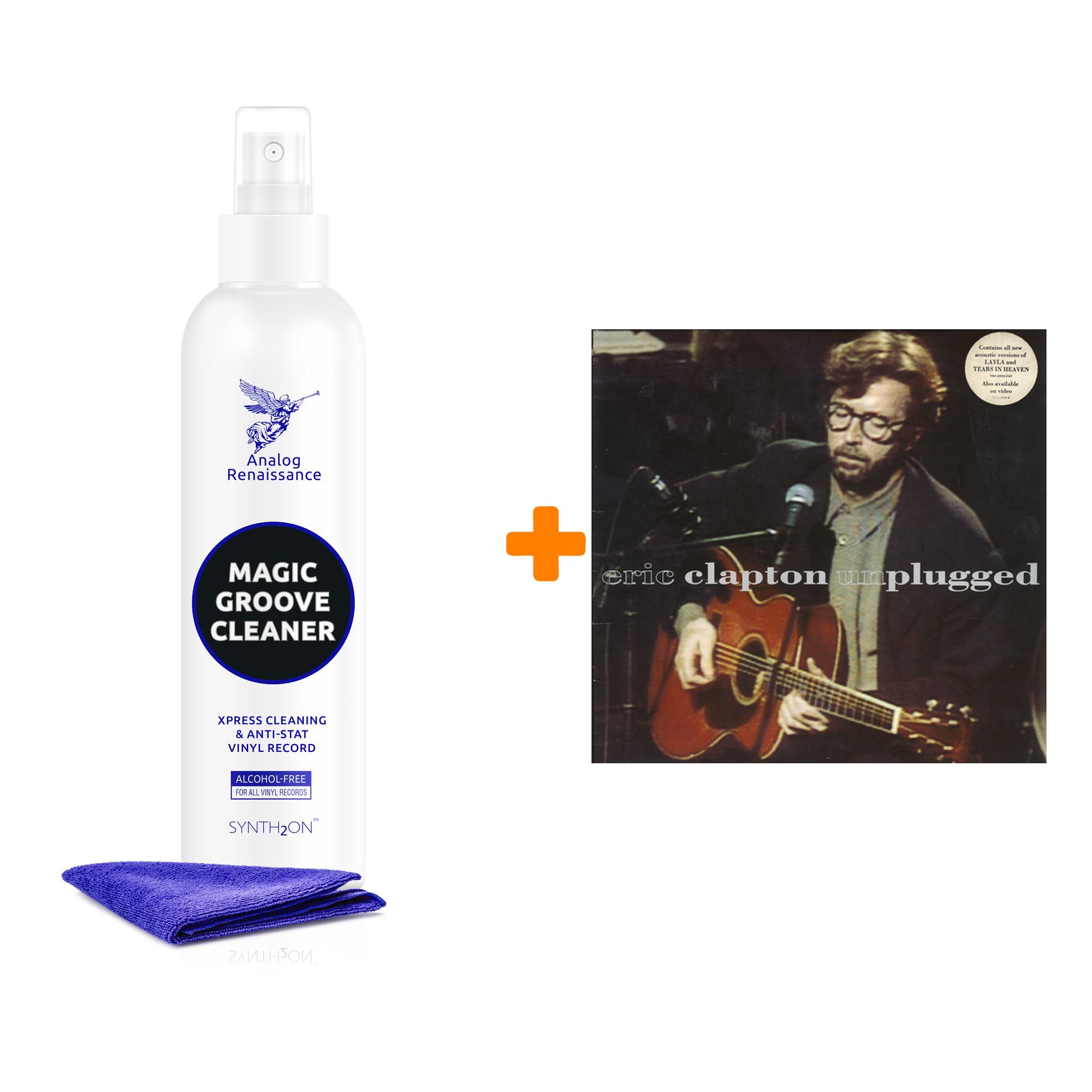 

CLAPTON ERIC Unplugged LP + Спрей для очистки LP с микрофиброй 250мл Набор
