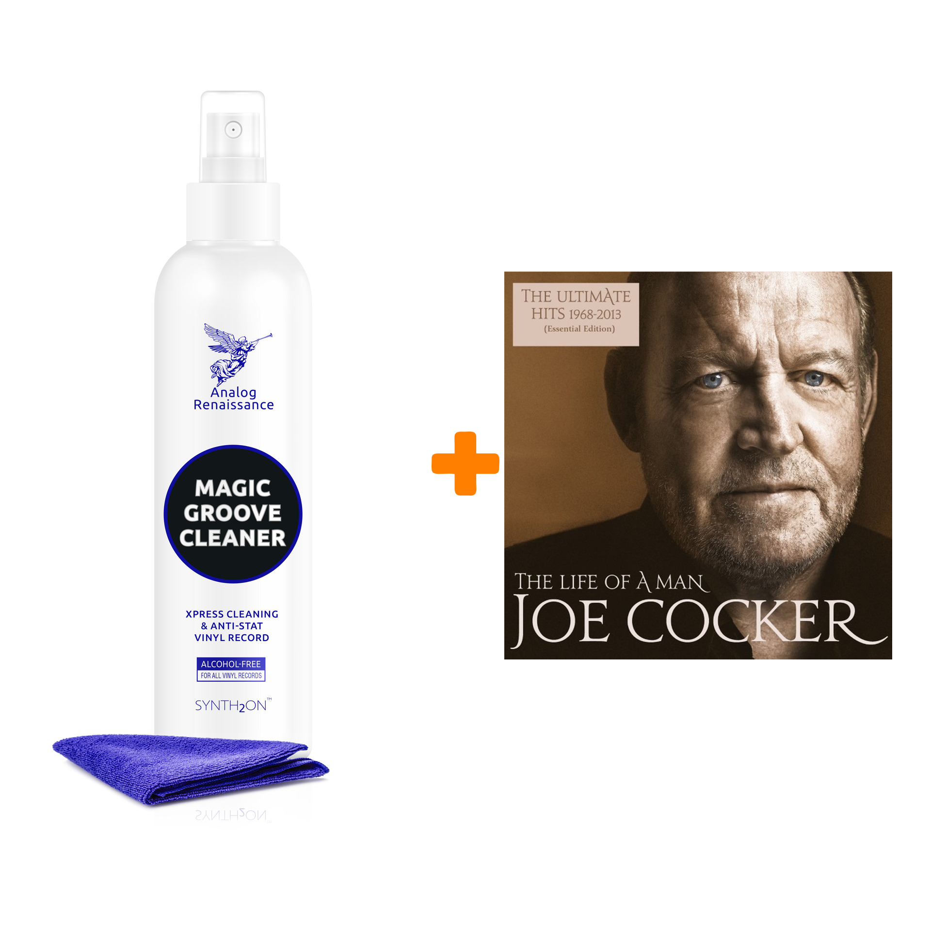 

COCKER JOE The Life Of A Man The Ultimate Hits 1968-2013 2LP + Спрей для очистки LP с микрофиброй 250мл Набор