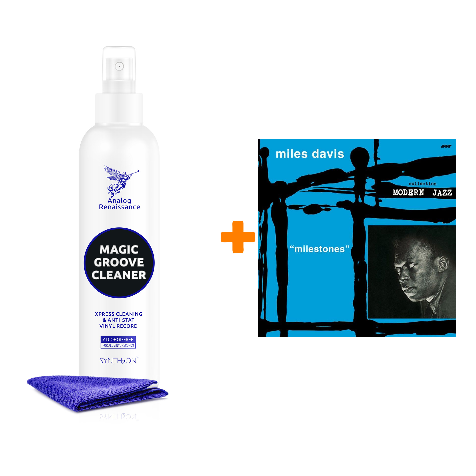 

DAVIS MILES Milestones LP + Спрей для очистки LP с микрофиброй 250мл Набор