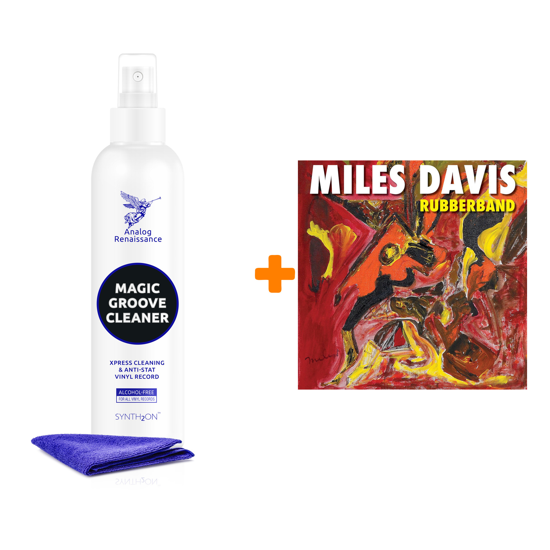 

DAVIS MILES Rubberband 2LP + Спрей для очистки LP с микрофиброй 250мл Набор