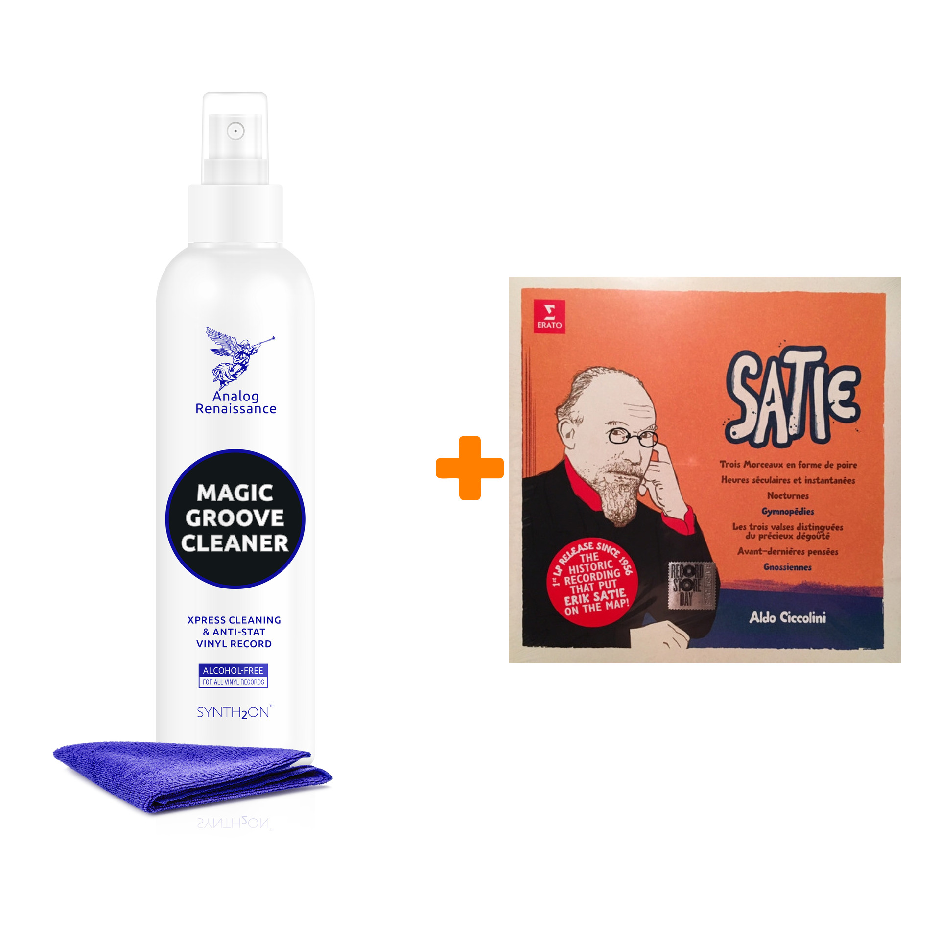 

CICCOLINI ALDO Satie LP + Спрей для очистки LP с микрофиброй 250мл Набор
